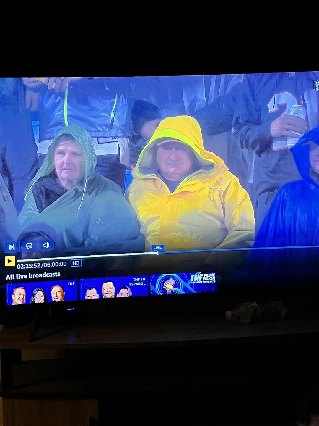There's our old buddy Buren Hamrick catching the Panthers/Falcons game on Thursday Night Football!