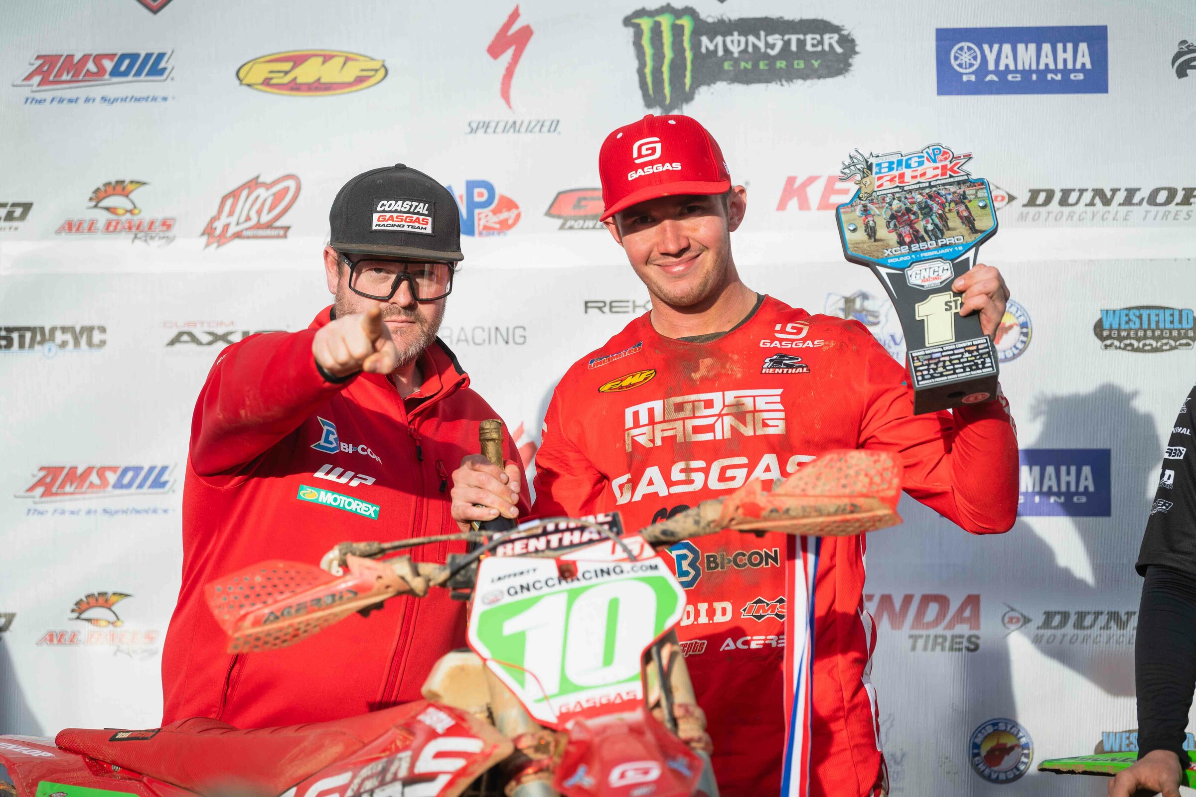 Ryder Lafferty atop the XC2 class podium