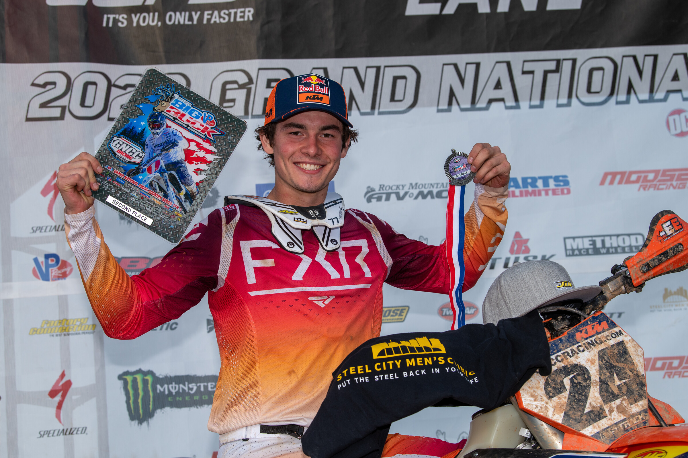 Trevor Maley, a Steel City Men's Clinic sponsored rider, sat second overall on the Top Amateur podium at round one.