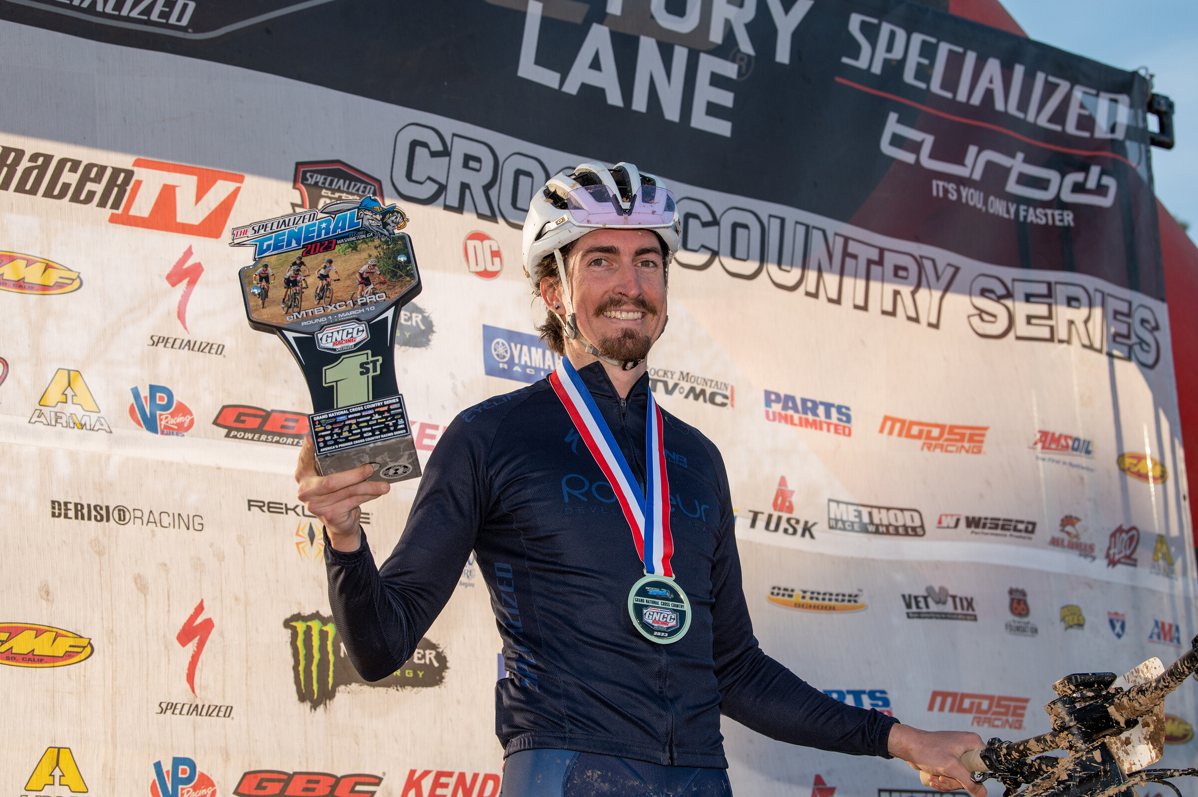 Cypress Gorry (Ride Kanuga/Specialized/Rouleur Coaching) earned the XC1 Pro win on Friday afternoon in the Specialized eMTB race.