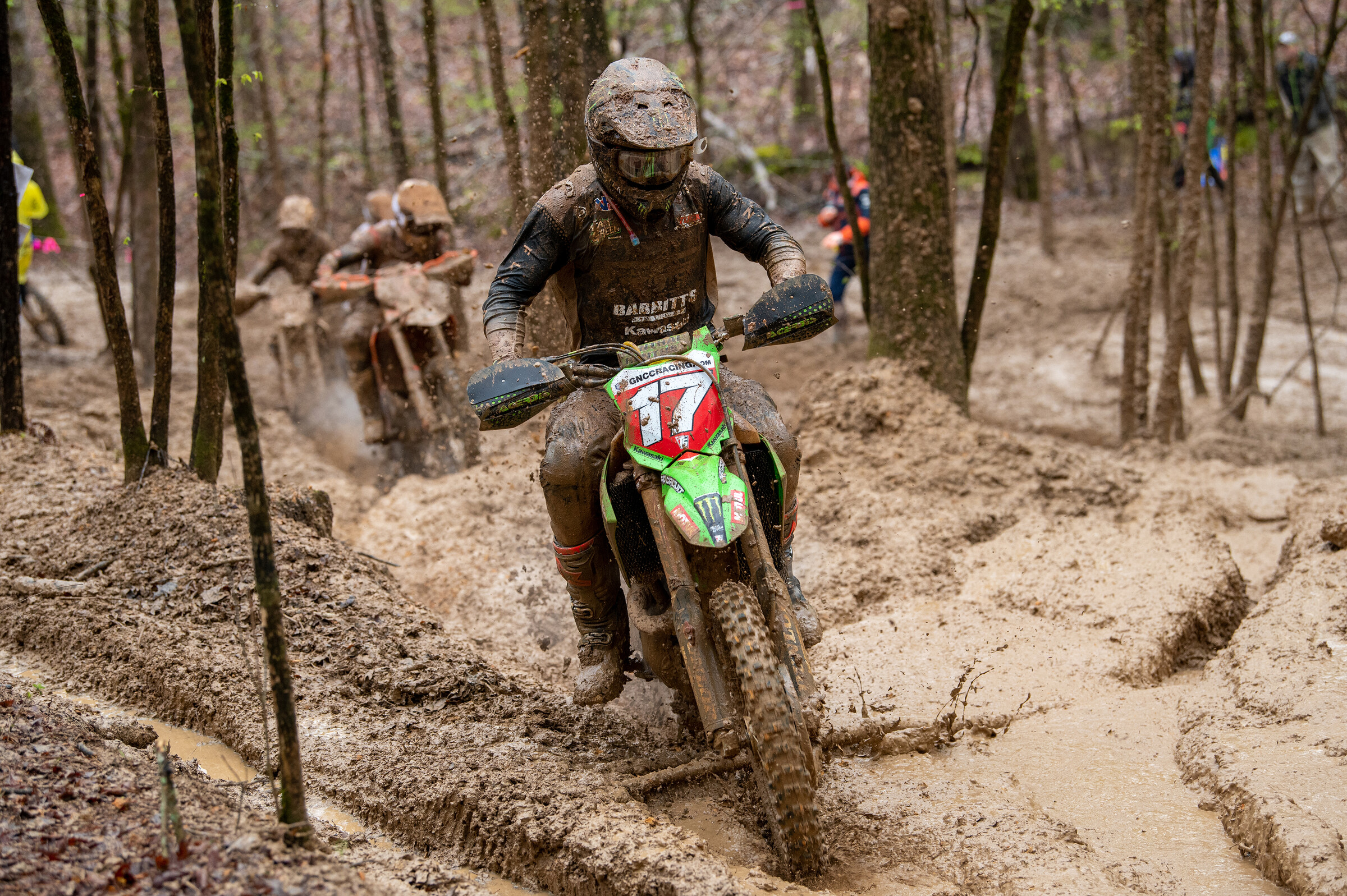 Josh Strang (Babbitts Online/Monster Energy/Kawasaki Team Green) battled through the conditions to earn second overall.