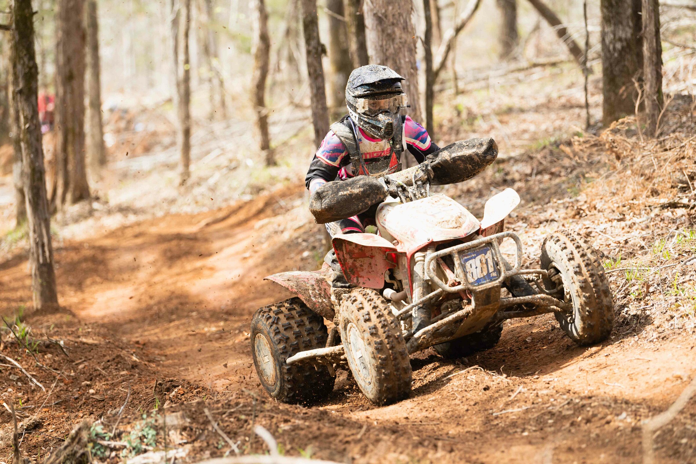 Katelyn Osburn made her way onto the podium as she battled back for second.