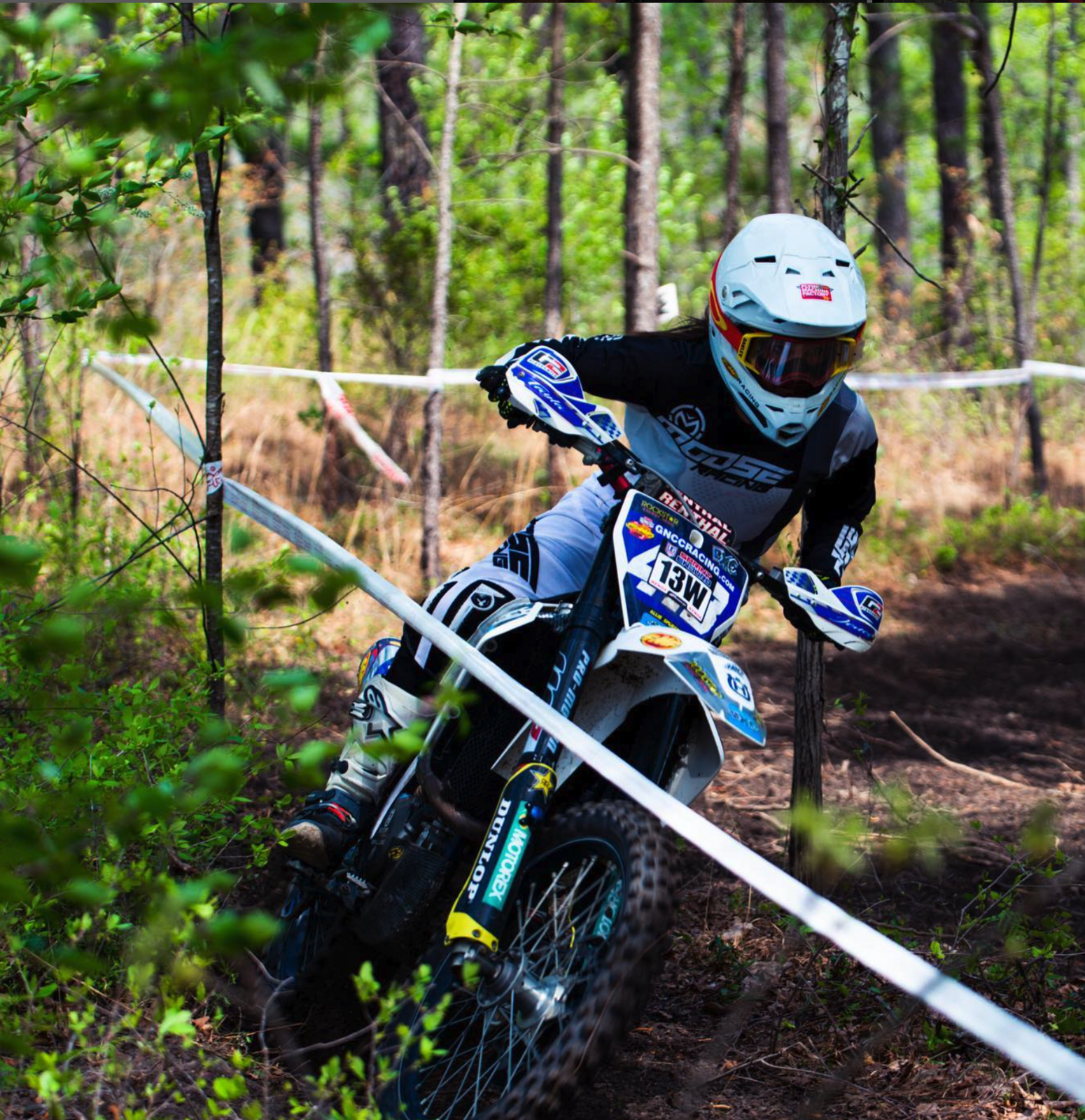 Allie has continued to jump on a dirt bike when she can.