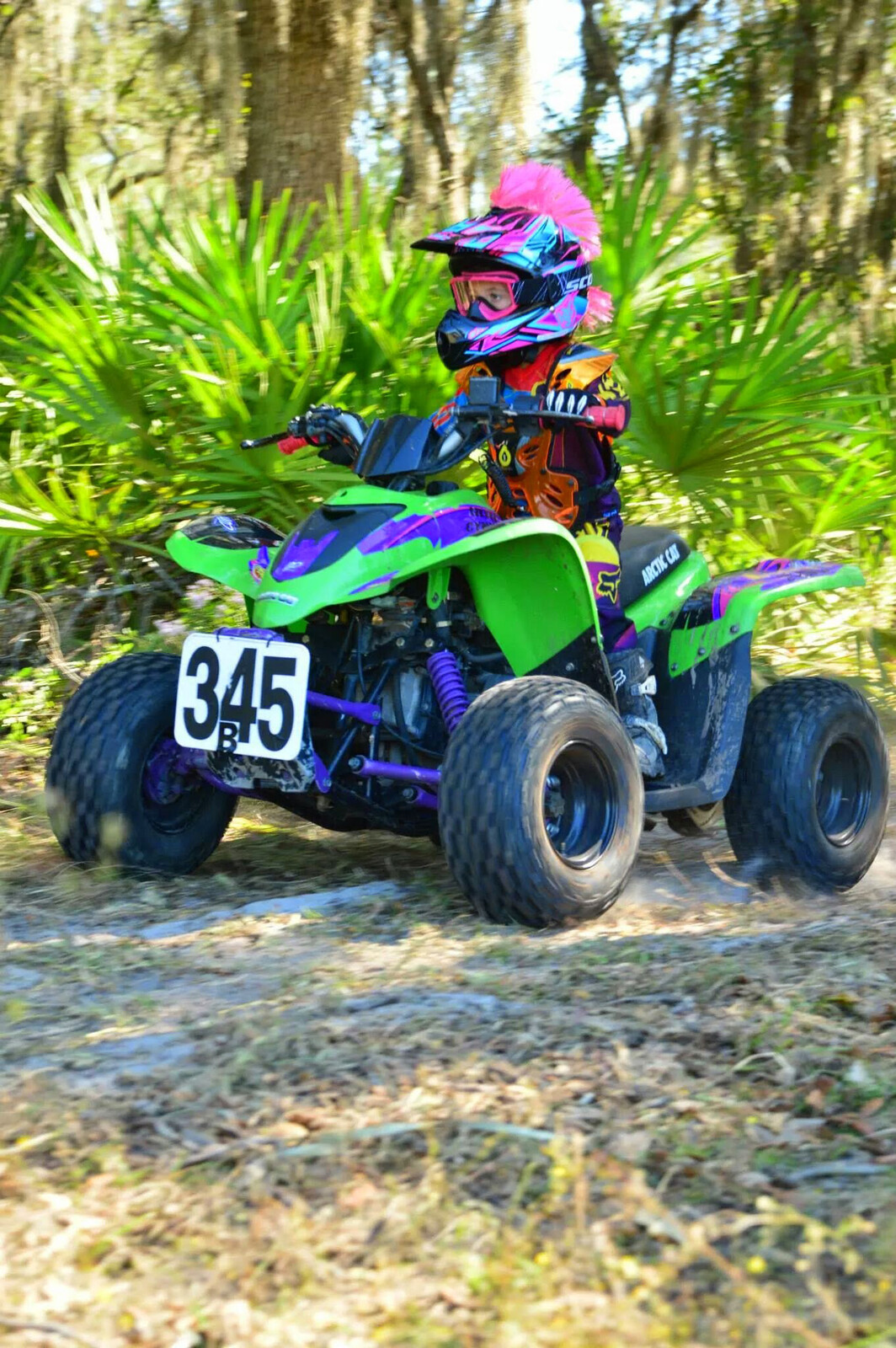 Avery back in the day, as she started out her racing days.