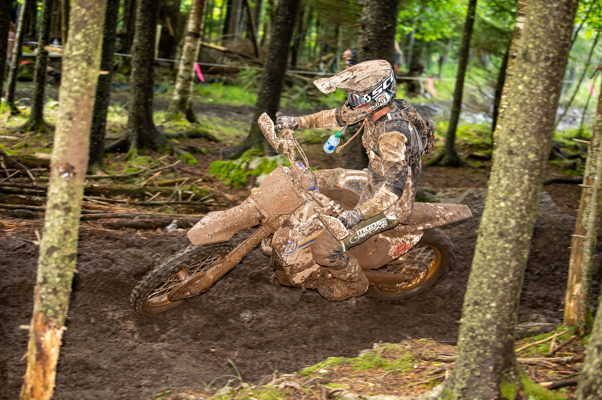 Jordan Ashburn (Magna1 Motorsports/Husqvarna) battled throughout the race to finish second overall at Snowshoe.