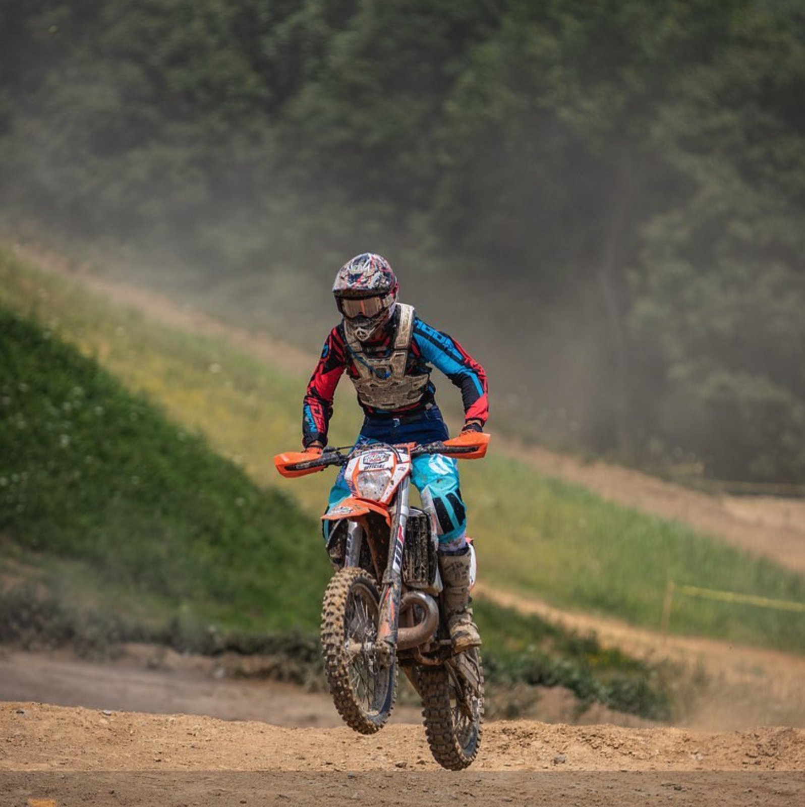 Ryan Echols aboard his GNCC Official KTM.