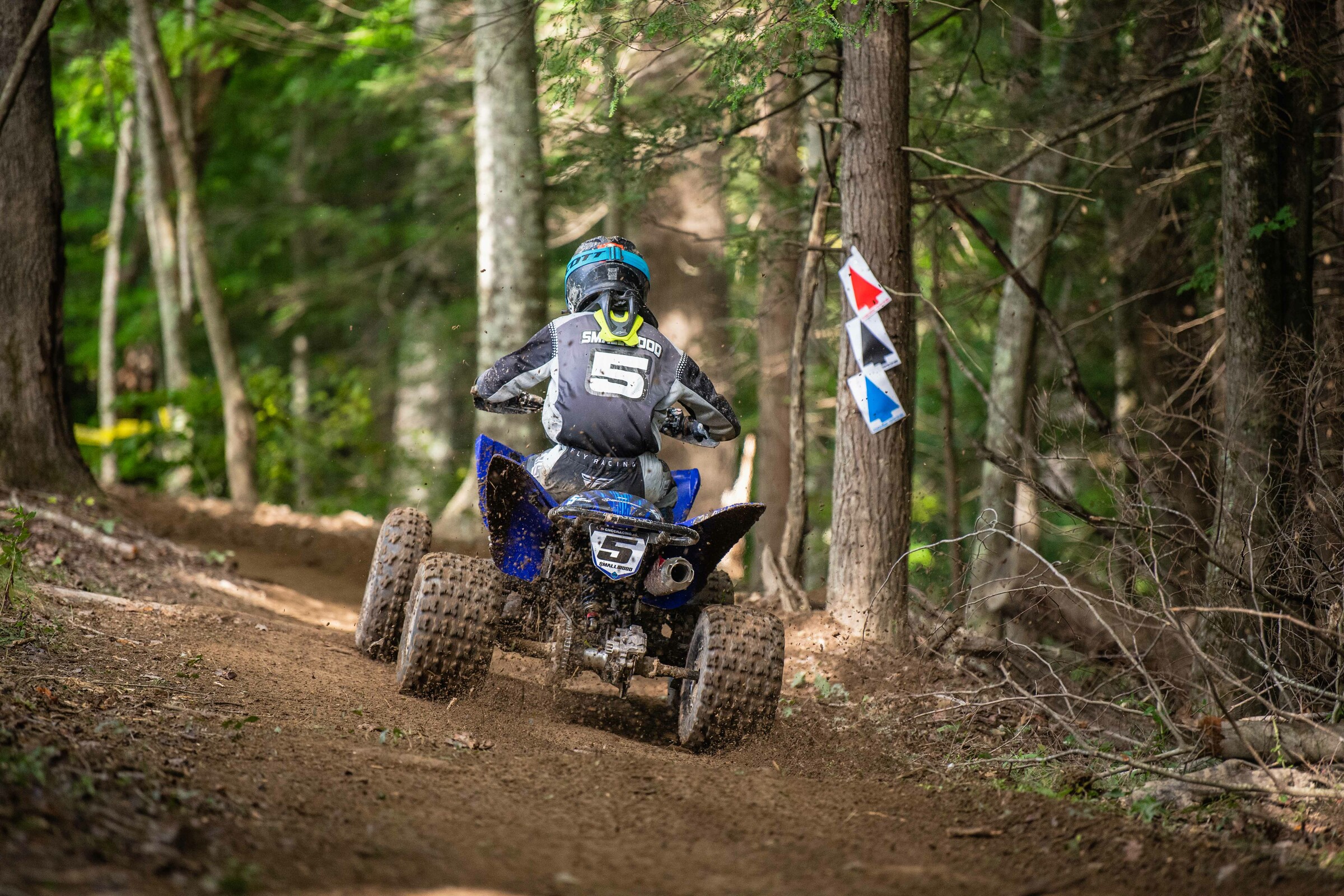 Andrew Smallwood earned the YXC1 Supermini Sr. and ATV Youth overall win.