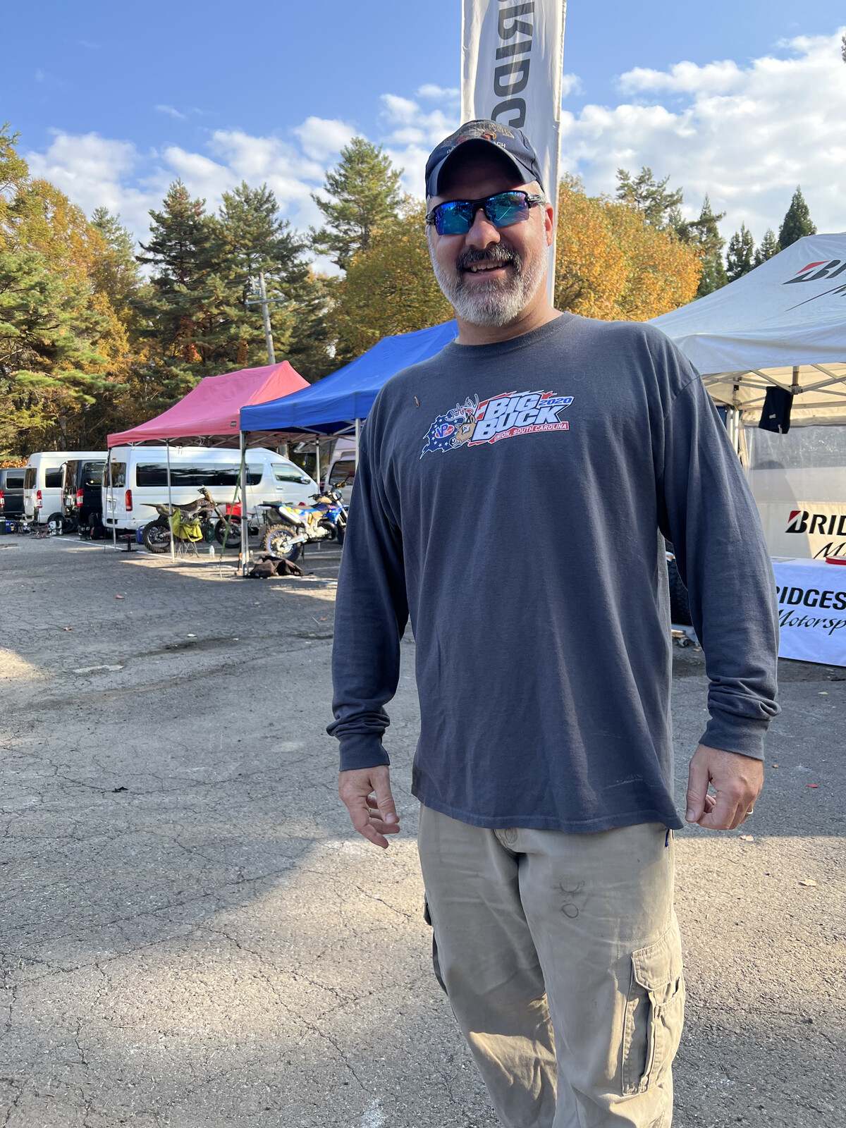 Shoutout to Shawn Marshall from Tennesee! He works for Nissan, was in Tokyo on business and made his way out to watch the race!