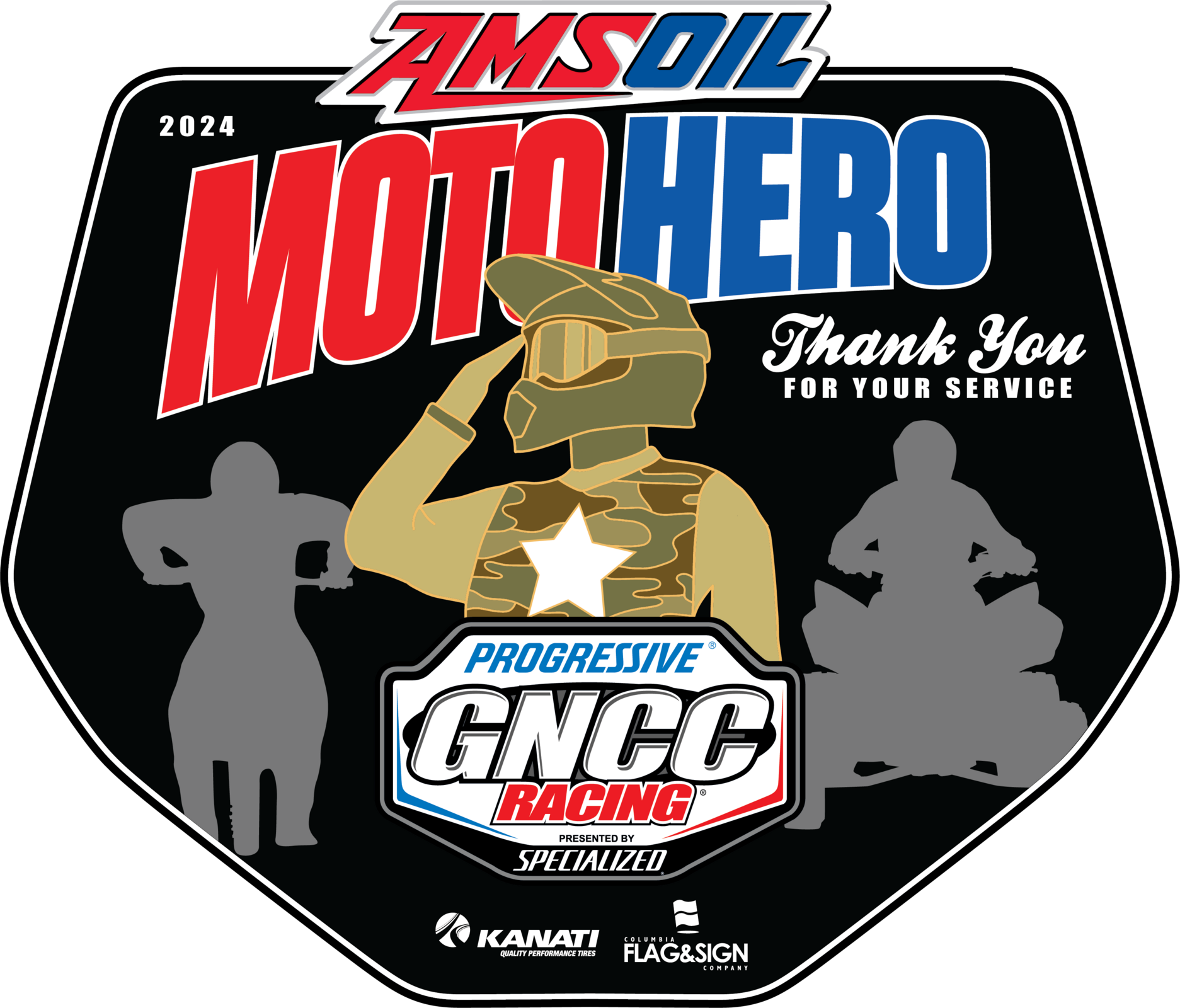 Commemorative Moto Hero plate for the 2024 season.