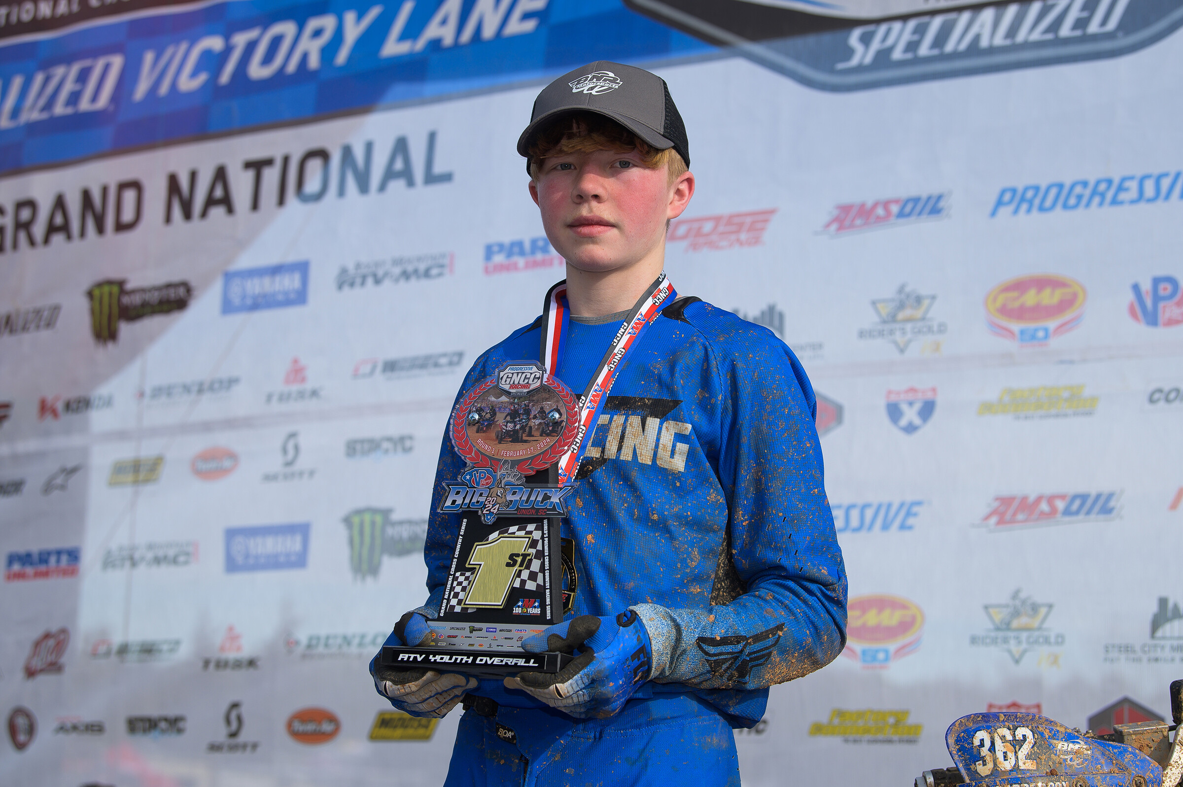 Garrett Cox came through to earn the ATV Youth Overall and YXC1 Super Mini Sr. class win at round one.