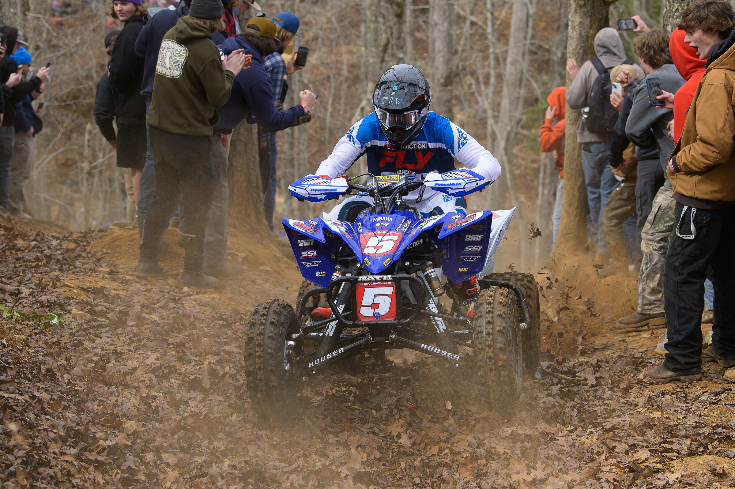 Merritt ran the duration of the race at round one in second.