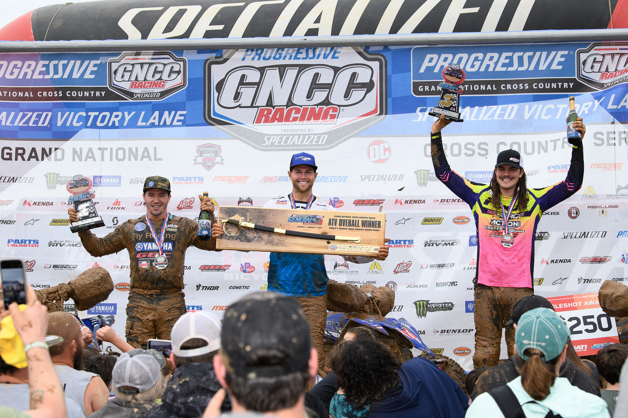 Wyatt Wilkin (right) earned his first-career overall podium finish in Georgia.