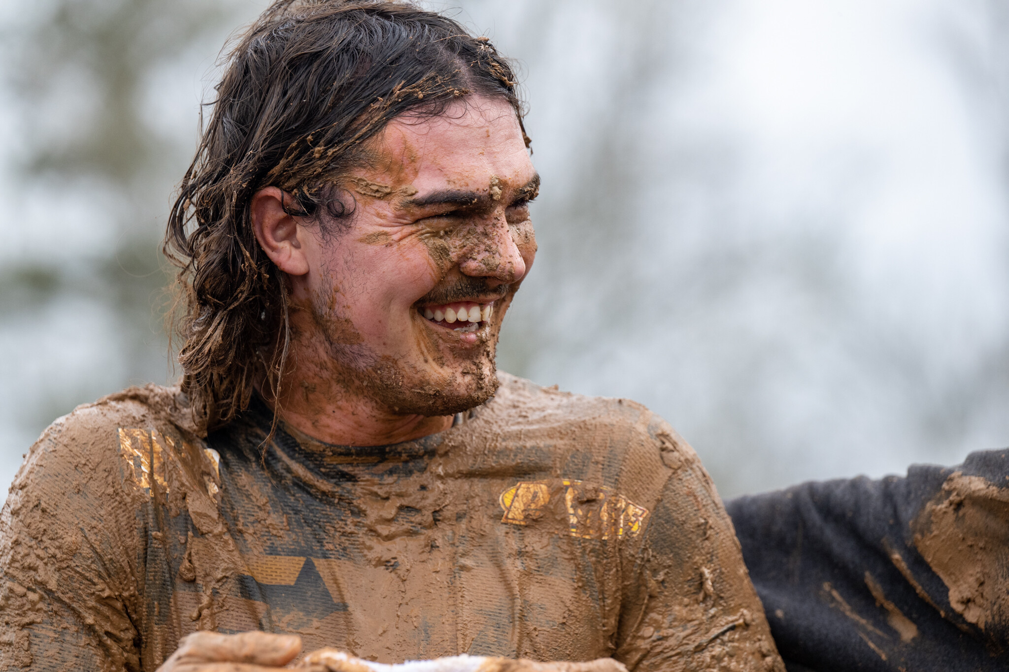 Wilkin all smiles after earning third place.