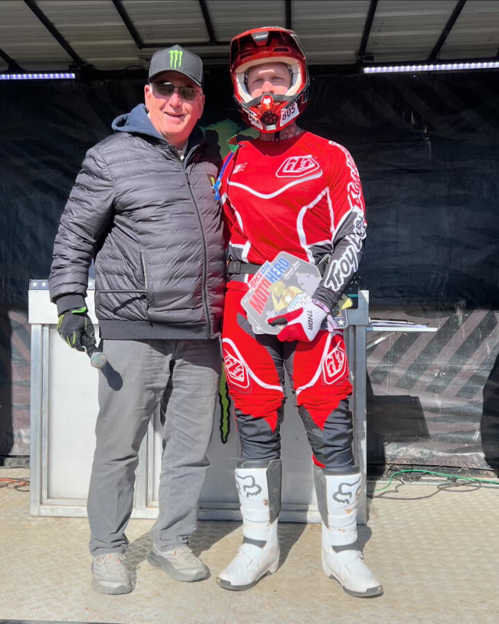 Matt Modic was honored as the AMSOIL Moto Hero.