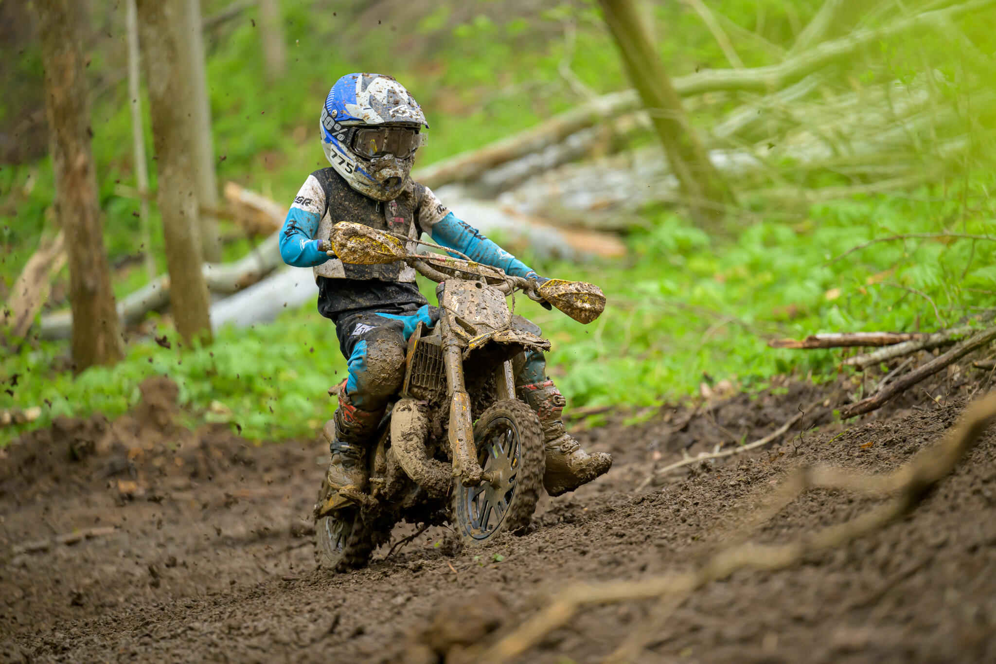 Tripp Lewis battled back to take the Micro Bike Overall win.