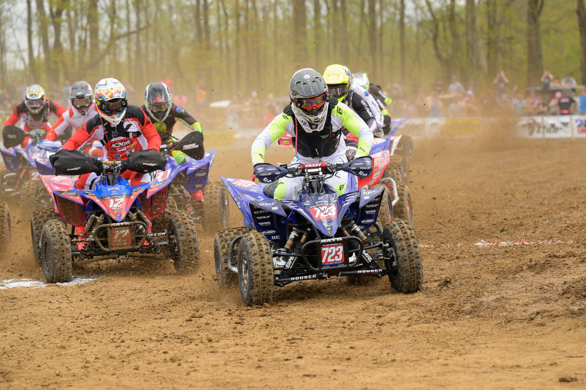 Fowler running #723 aboard his Yamaha ATV.