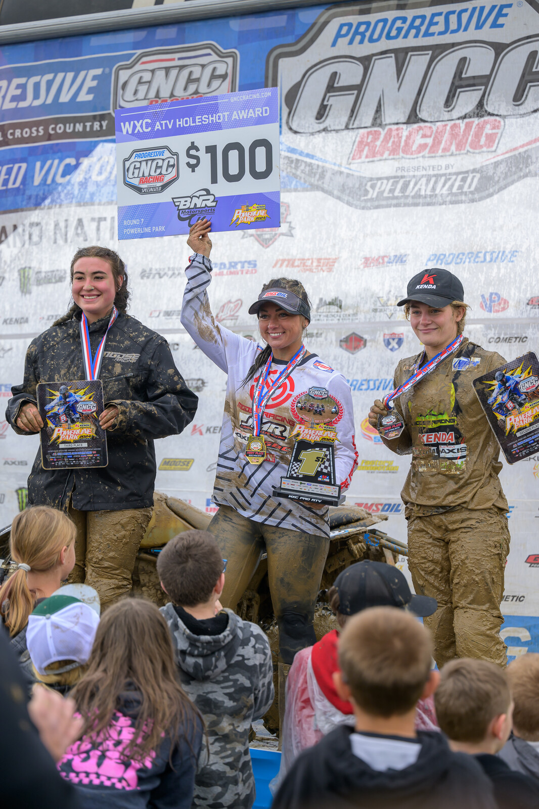 Katelyn Osburn (center), Hannah Hunter (right) and Chloe Harper (left) rounded out the WXC class top three.