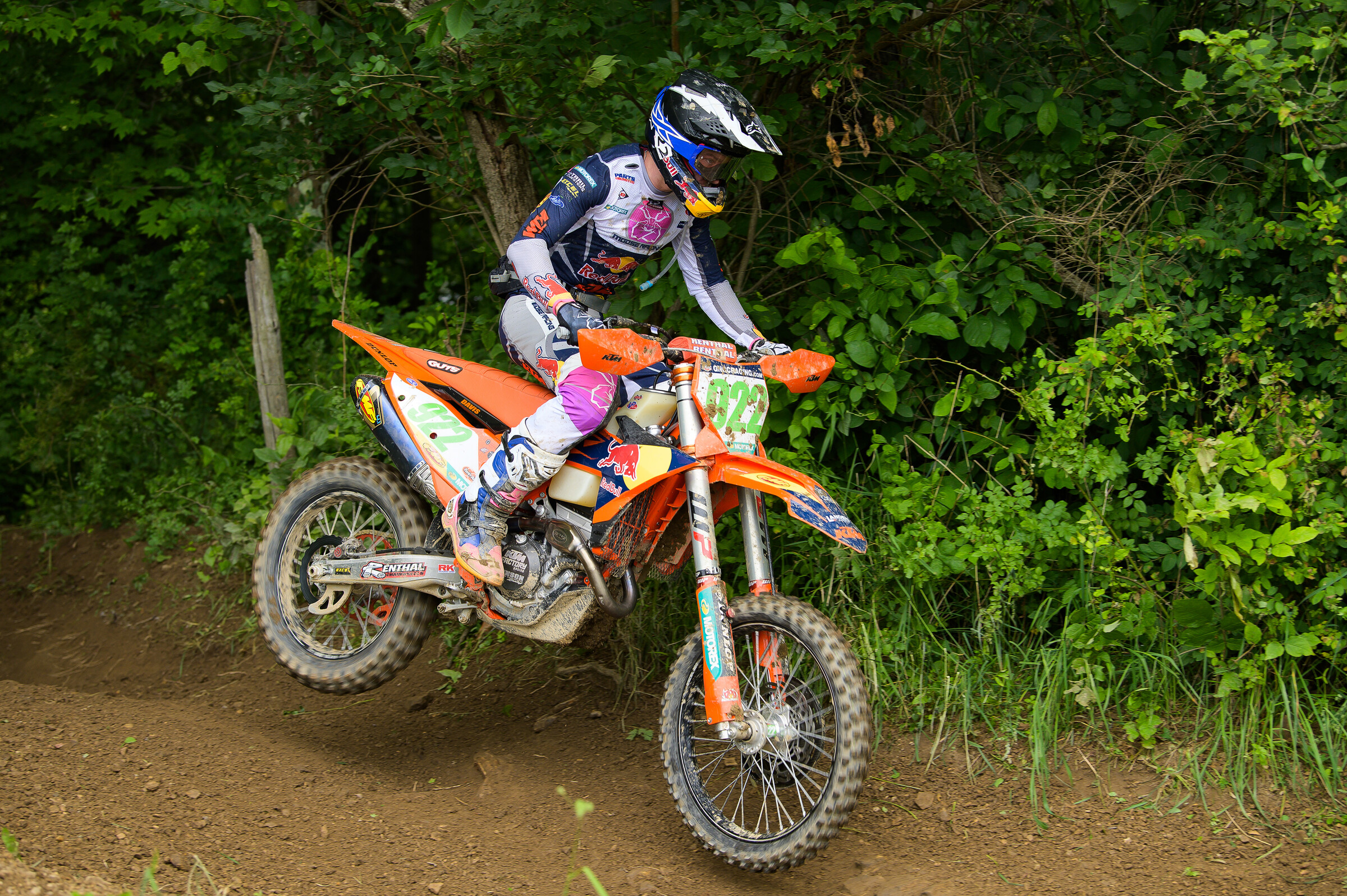 Grant Davis (FMF KTM Factory Racing Landers) finished third overall on the day, and earned the XC2 250 Pro class win.