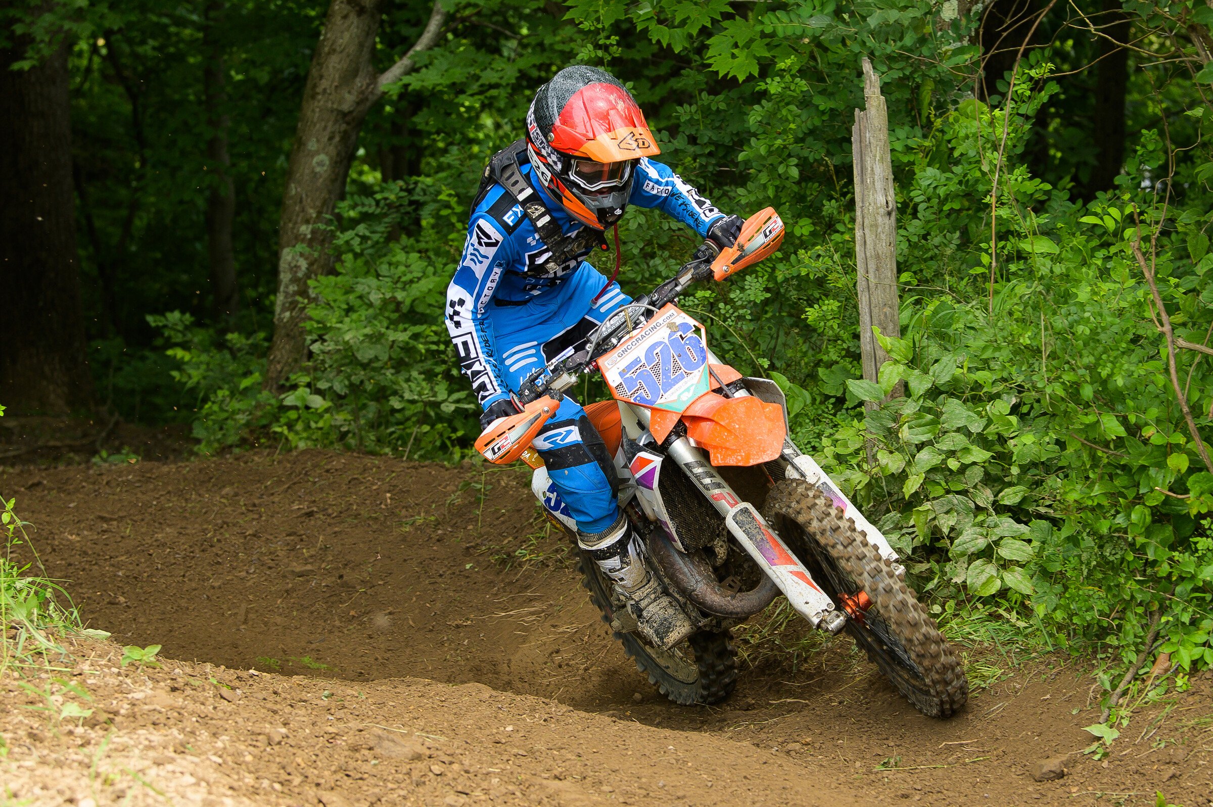 Dakoda Devore battled back to earn the FMF XC3 125 Pro-Am class win.