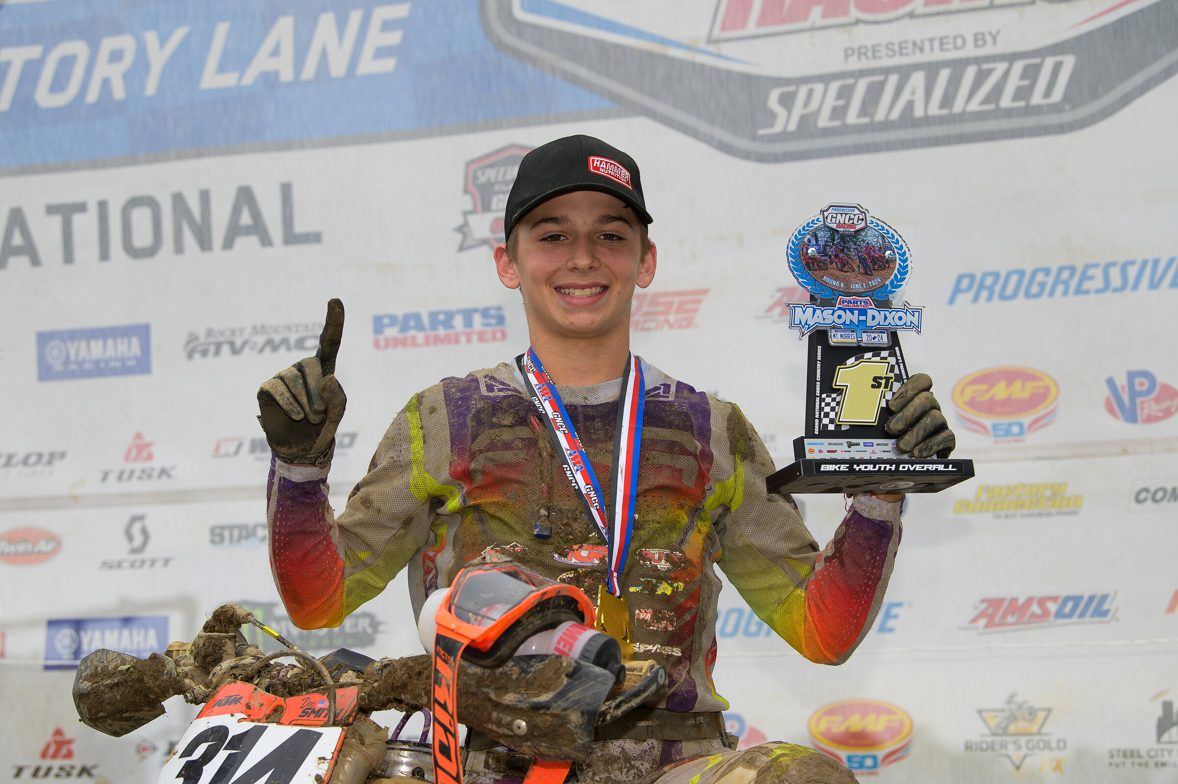 Doc Smith earned the Bike Youth Overall win on Sunday morning.