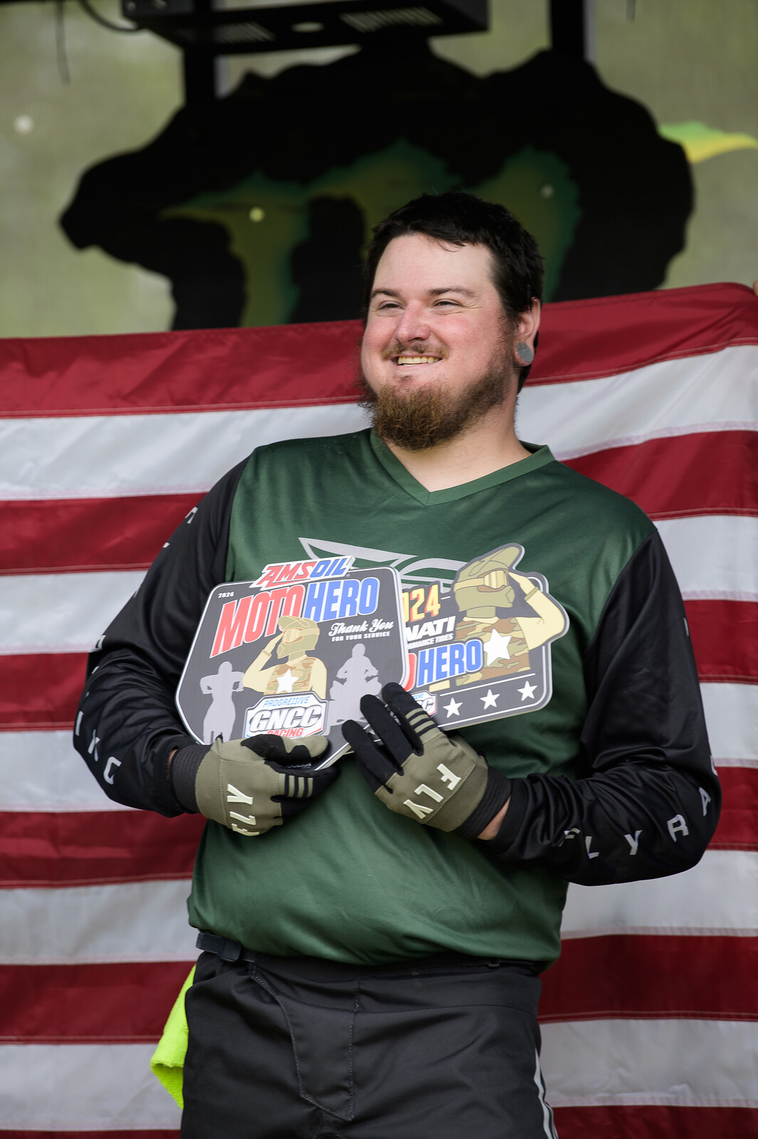 Devon Hershman was honored as the AMSOIL Moto Hero at round eight.