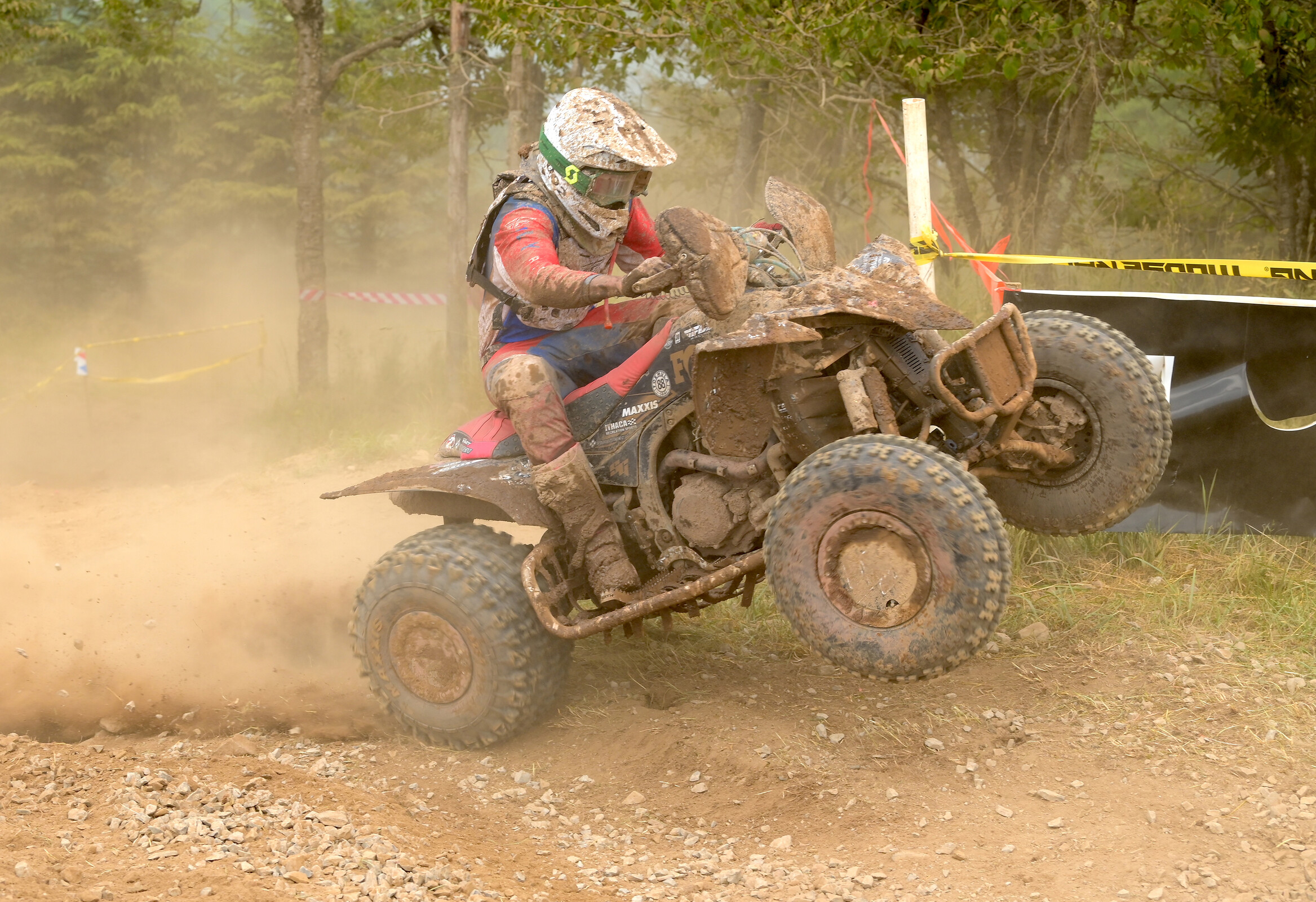 Hunter Hart would battle throughout the day, ultimately finishing second overall.