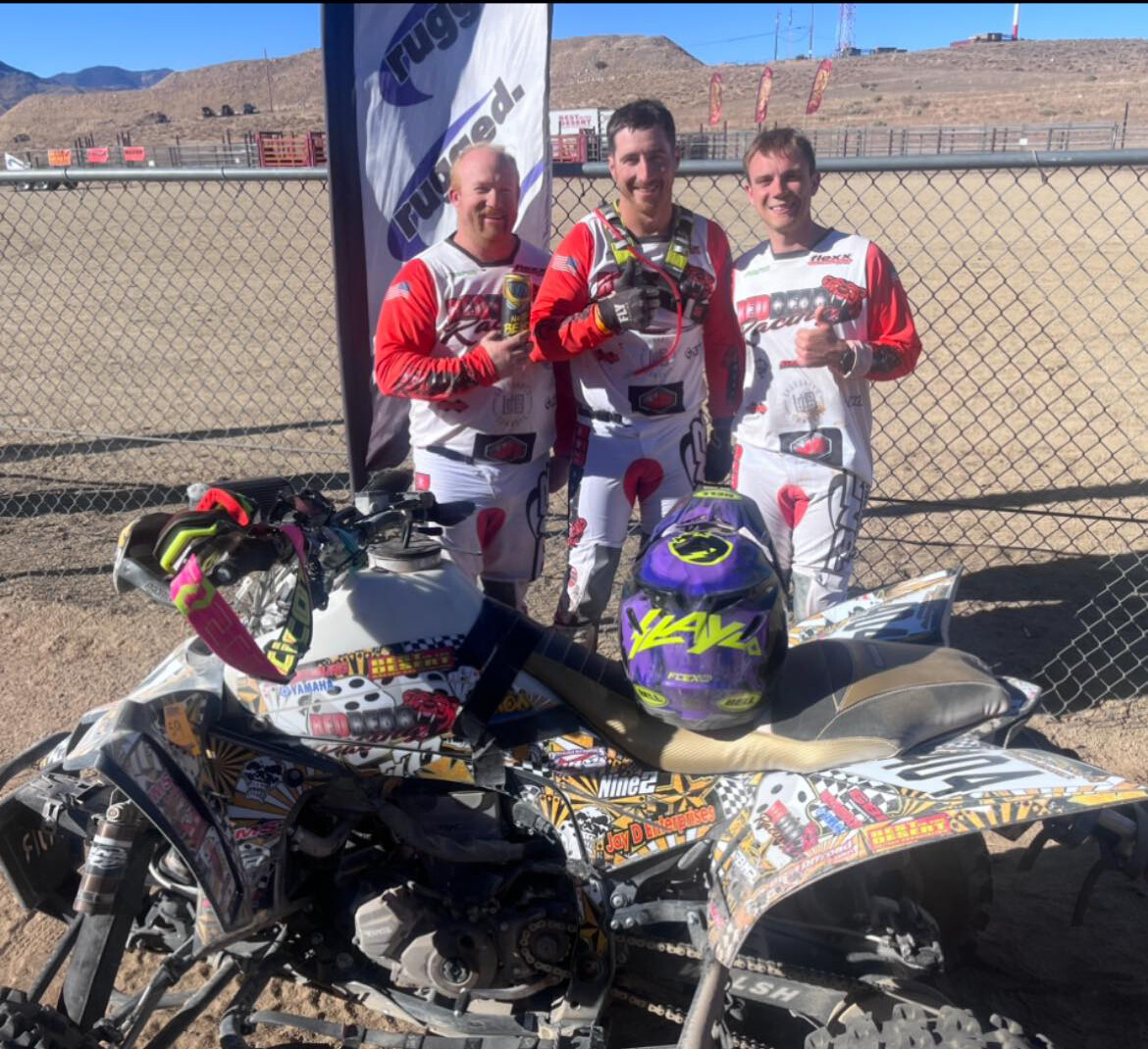 JD Higgins (left), Nick Davidson (center) & Michael McAvoy (right) compted in the Reno to Vegas Best in the Desert race.