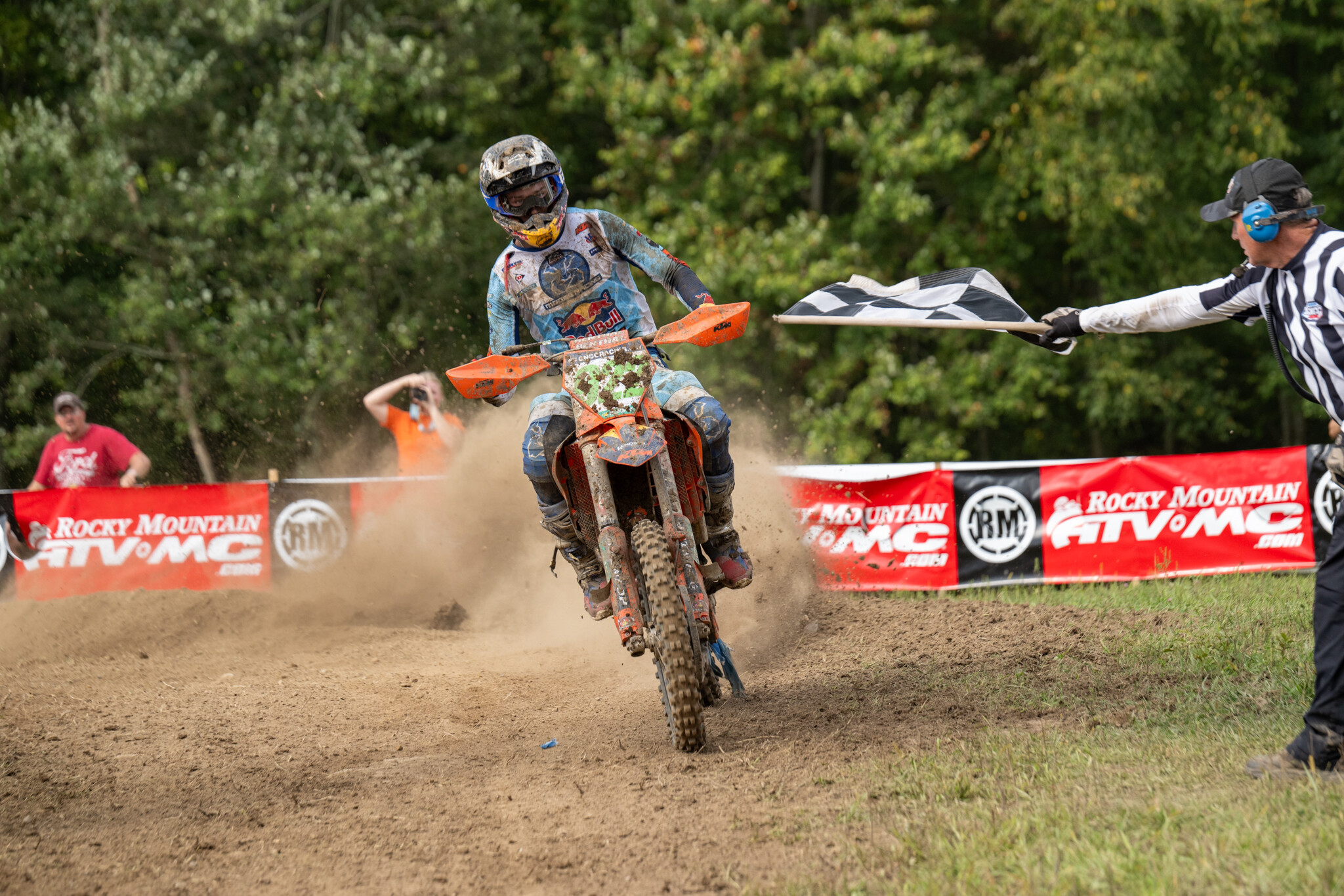 FMF KTM Factory Racing Lander's Grant Davis would become the second XC2 racer to earn an overall win as he came through with just over a two second lead.