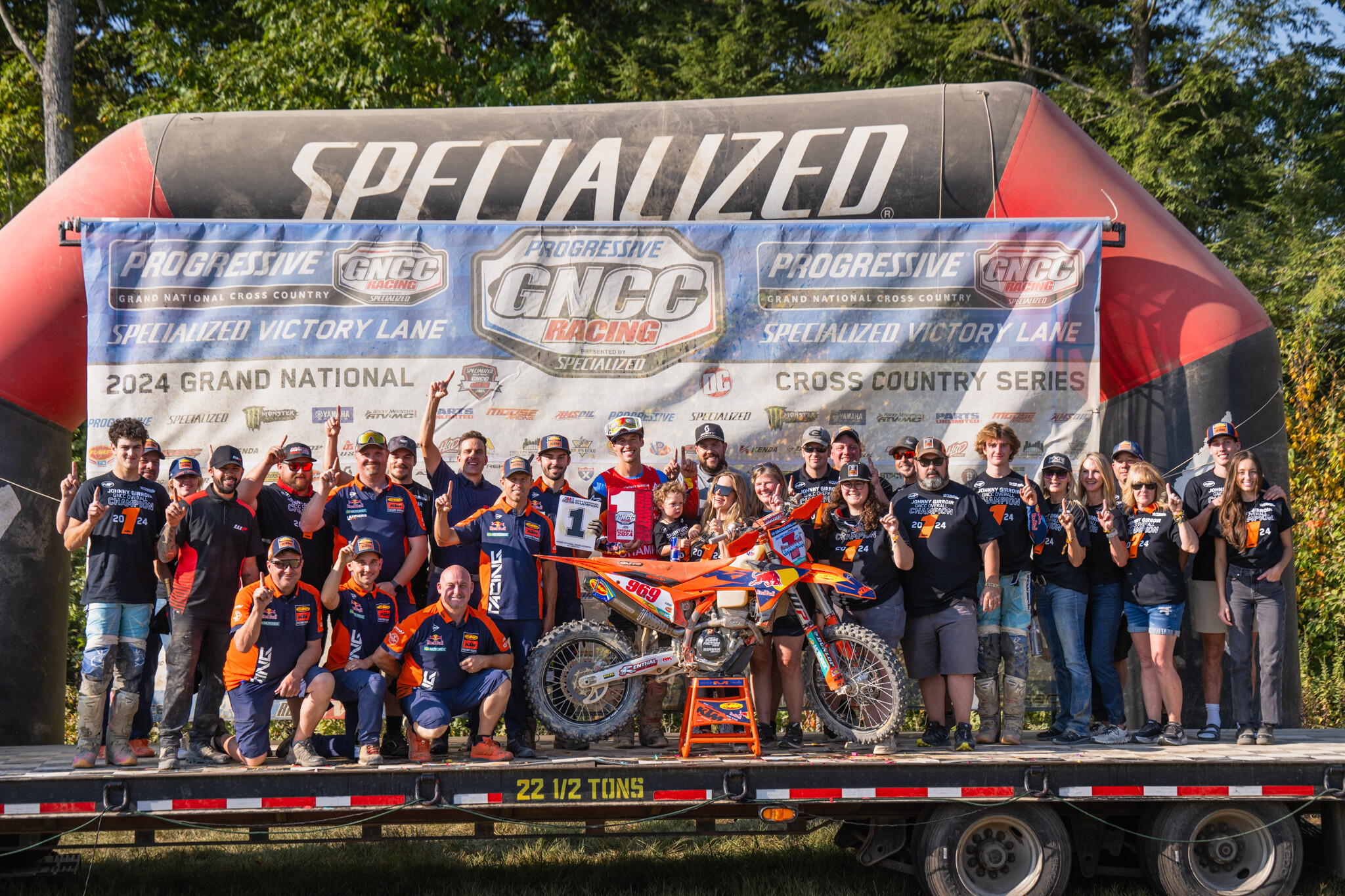 Johnny Girroir and the FMF KTM Factory Racing team would clinch the 2024 GNCC National Championship two rounds early.