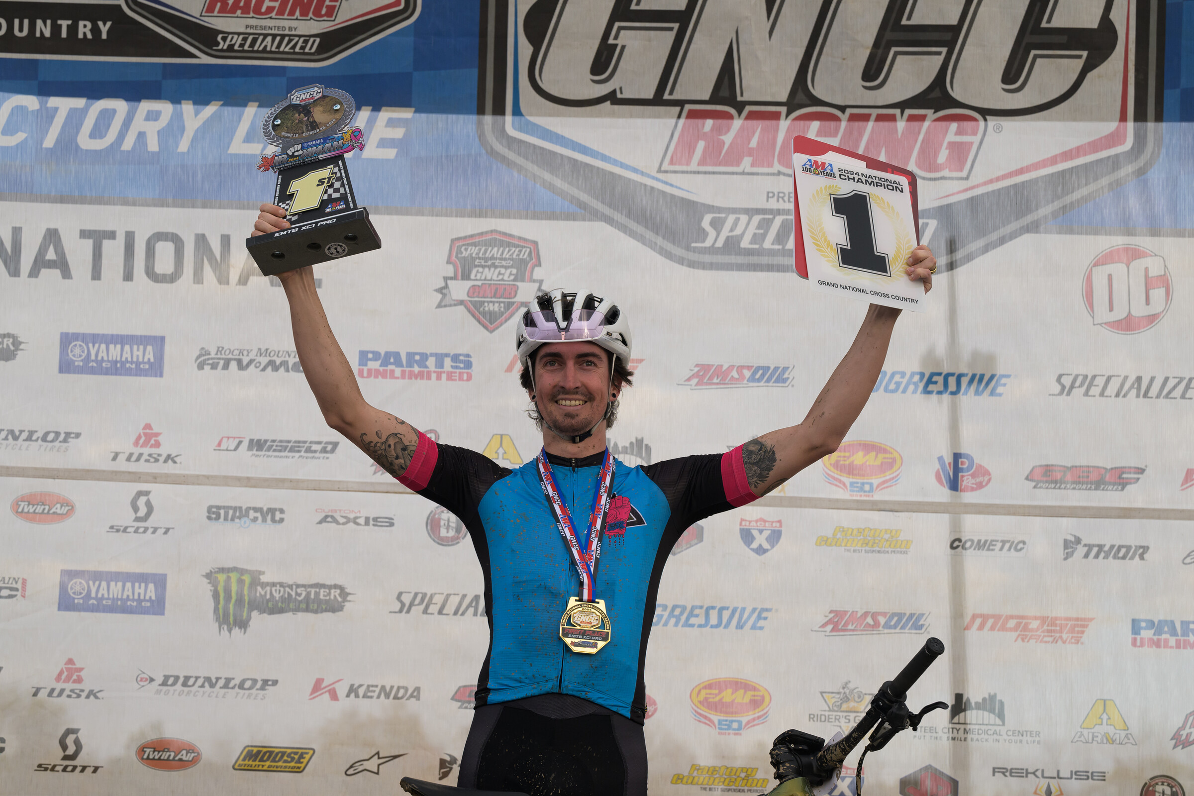 Cypress Gorry clinched the 2024 Specialized Turbo eMTB GNCC National Championship.