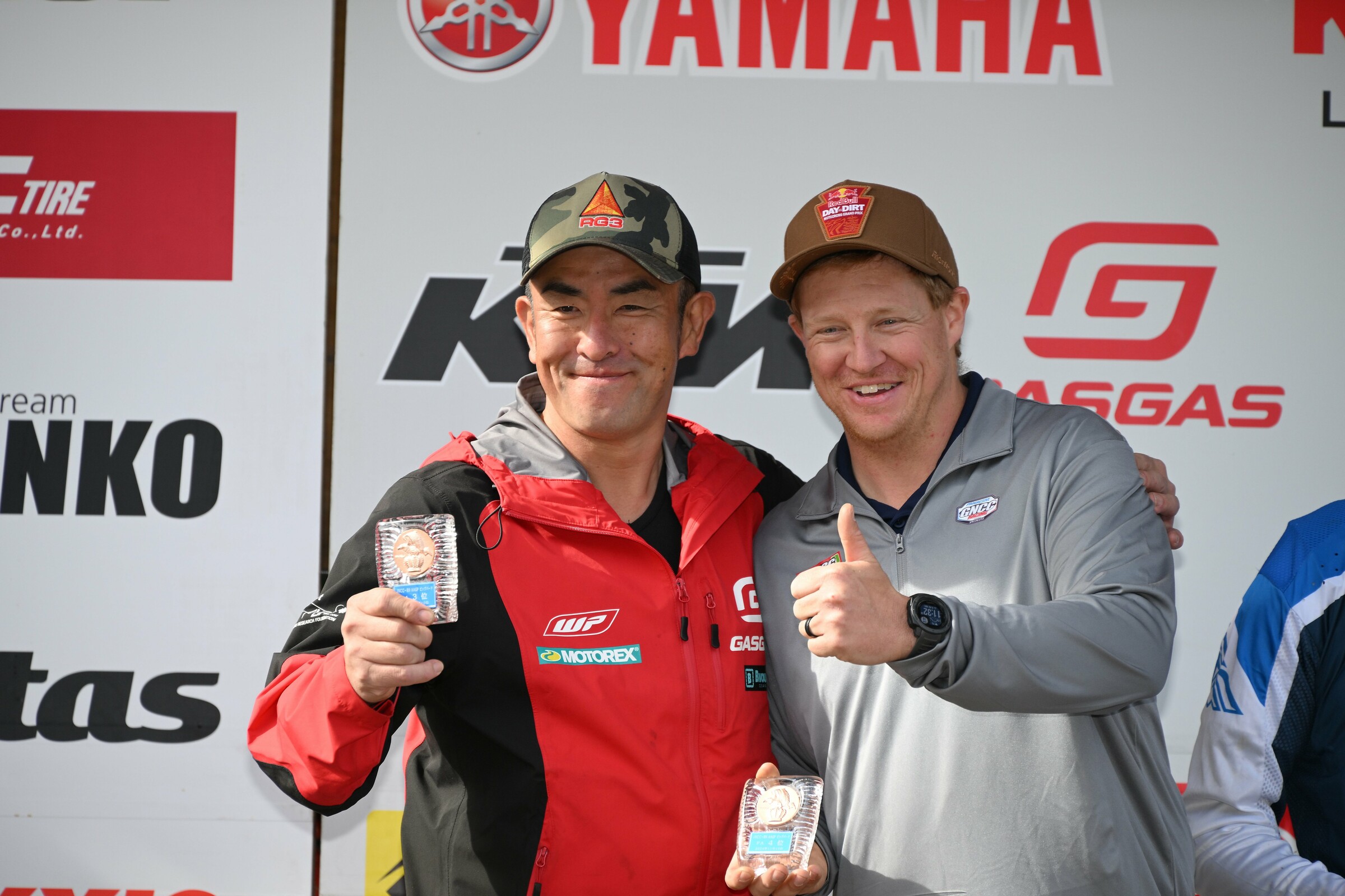 Toyoki Nitta and Jared Bolton on the FUN-A class podium.