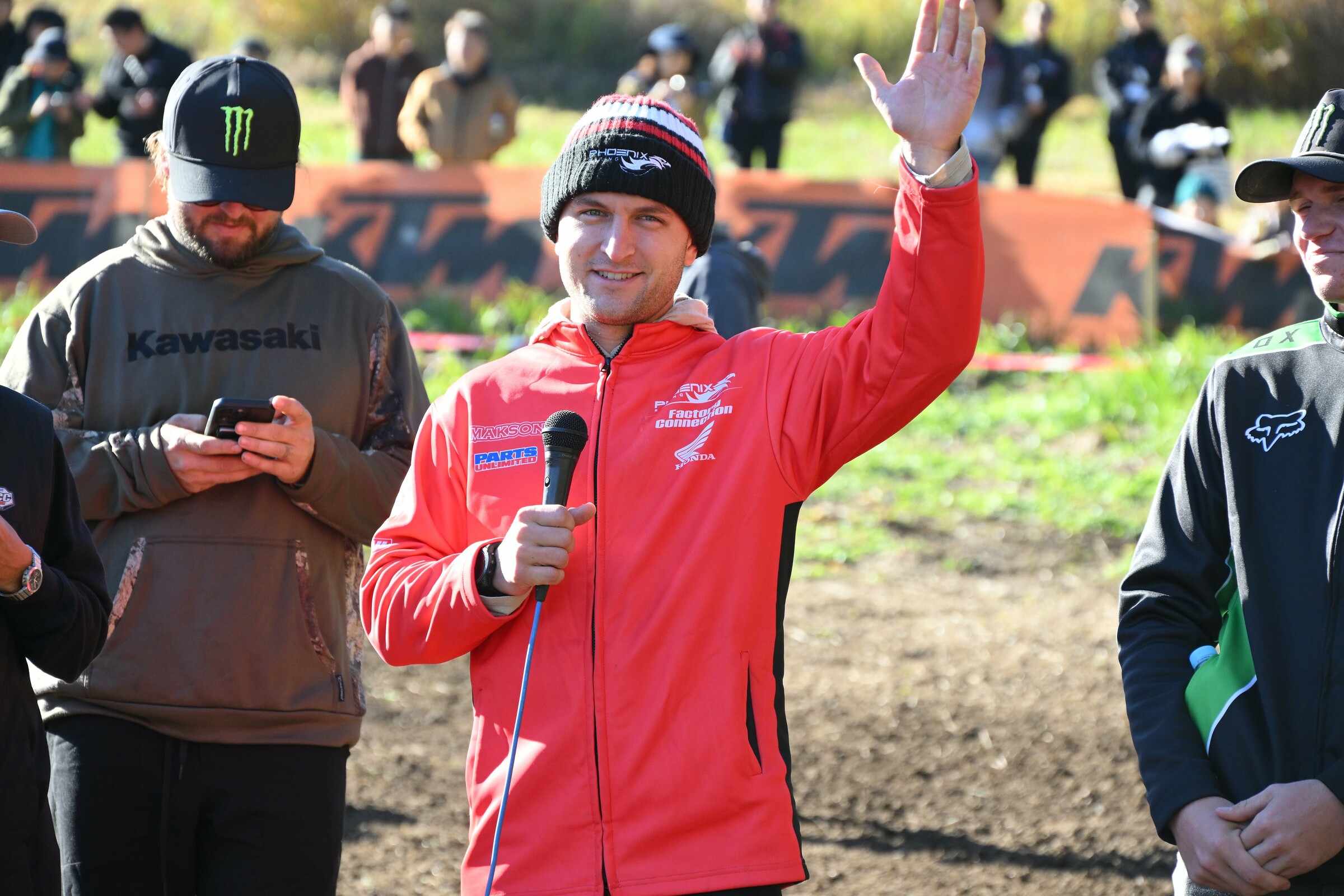 Mike Witkowski addresses the crowd.