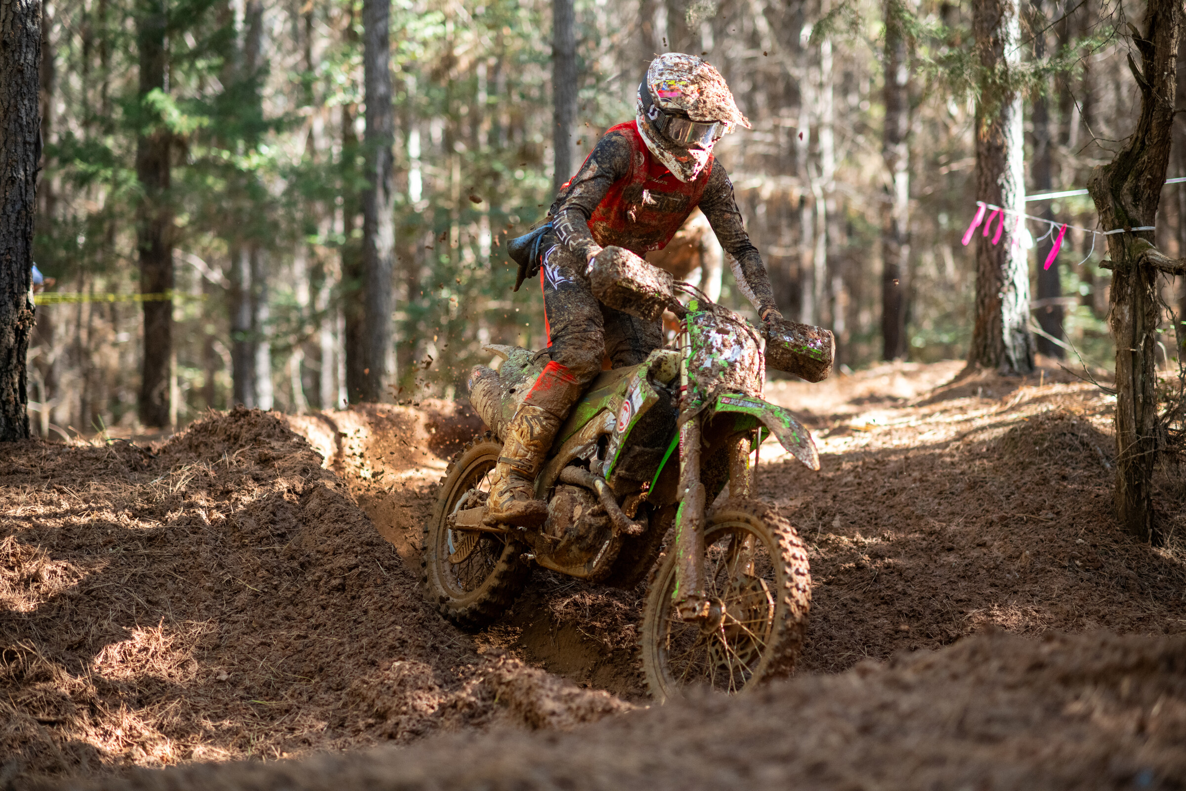 XC2 250 Pro competitor, Rocky Mountain Red Bear Kawasaki Team Green's Nick DeFeo earned the overall win in South Carolina.