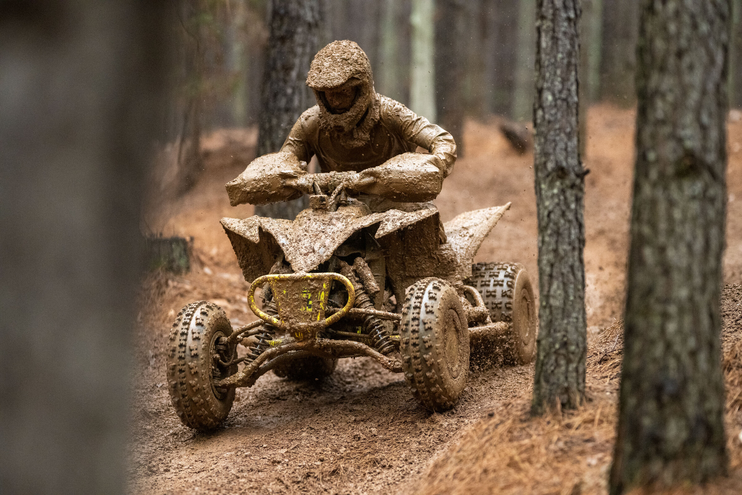 Abney continued to battle back-and-forth throughout the two hour race at Big Buck.