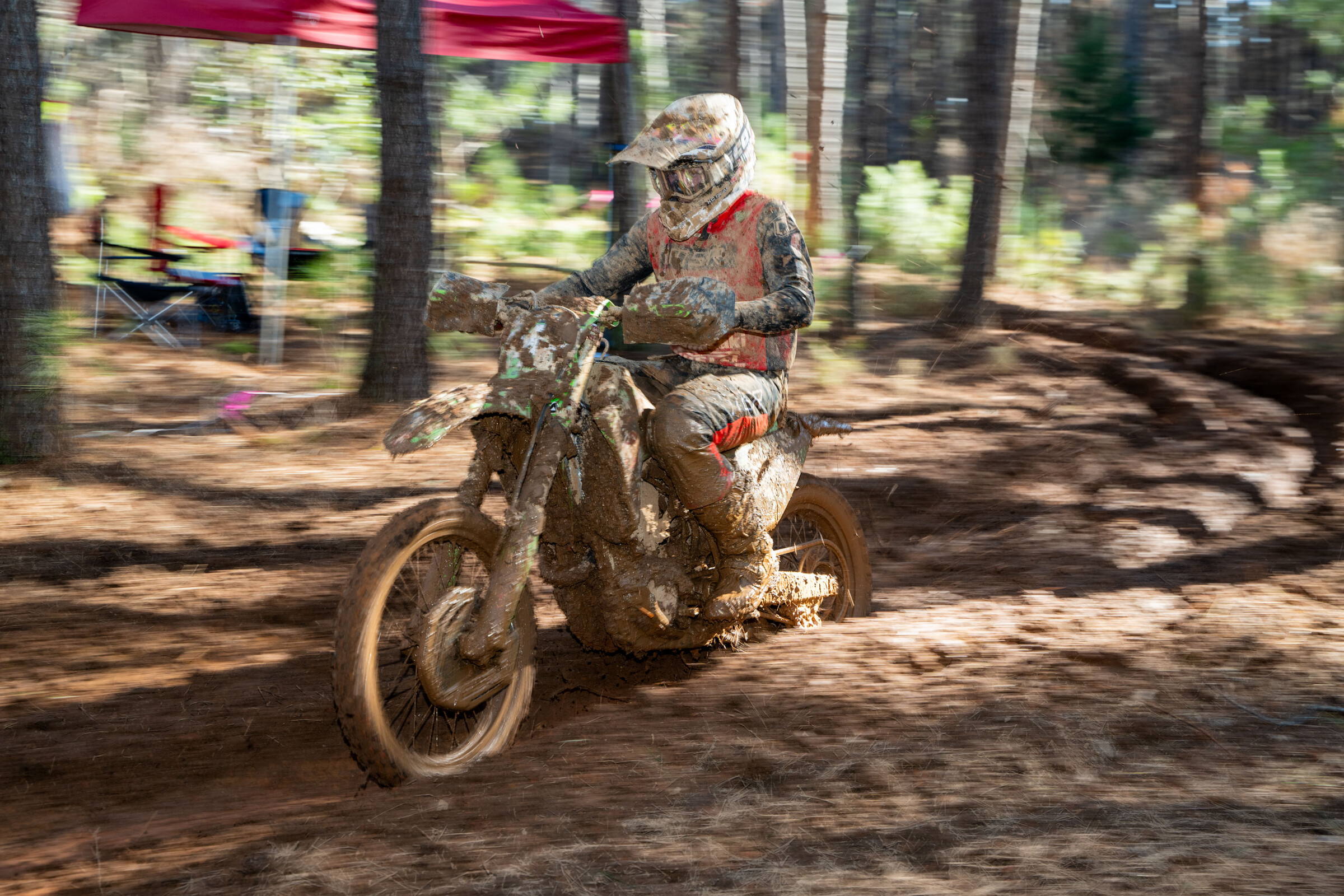 Nick DeFeo on board his Rocky Mountain Red Bear Kawasaki Team Green machine.