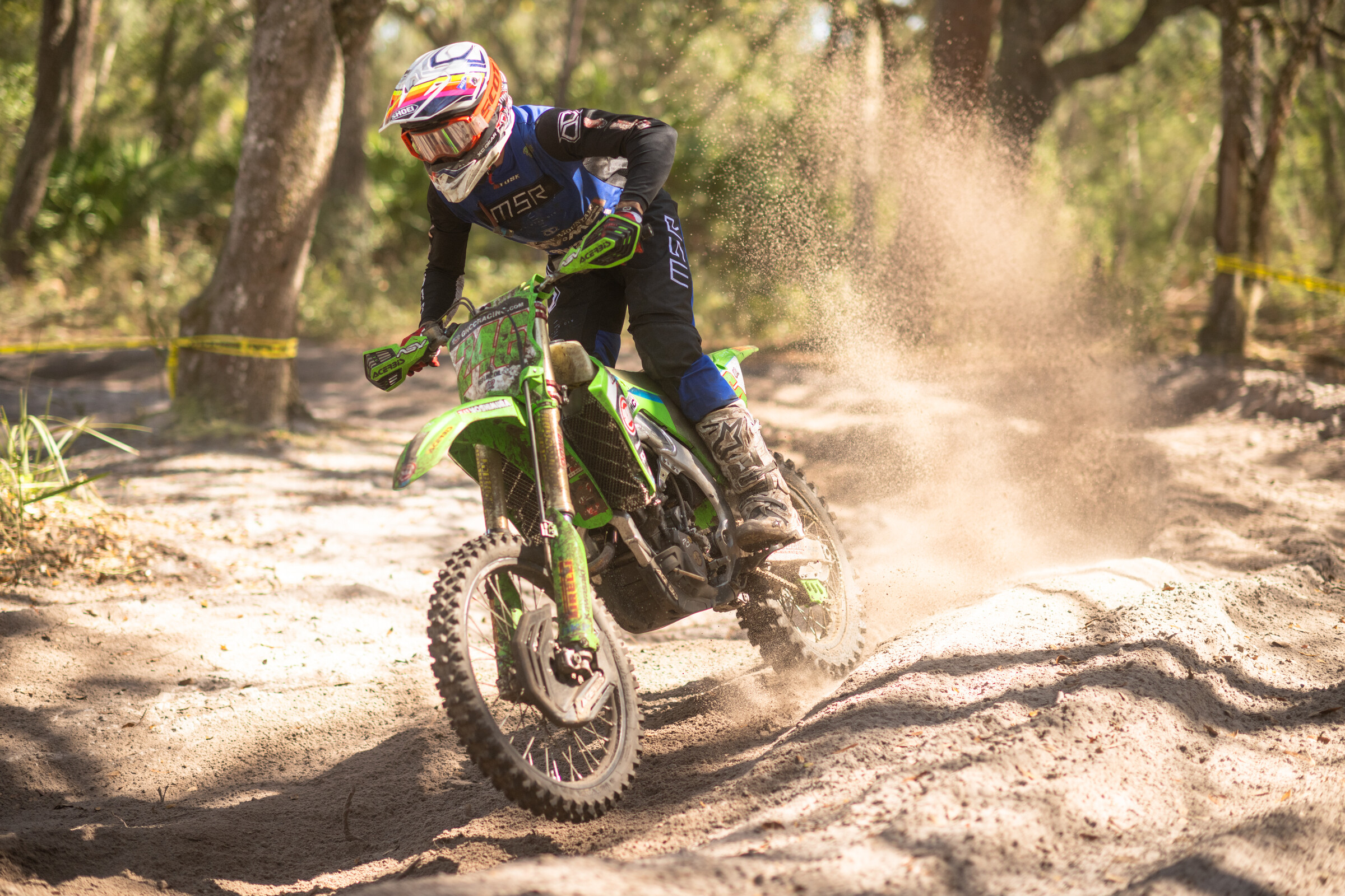 Nick DeFeo would finish fifth in class and fourteenth overall at the Wild Boar GNCC.