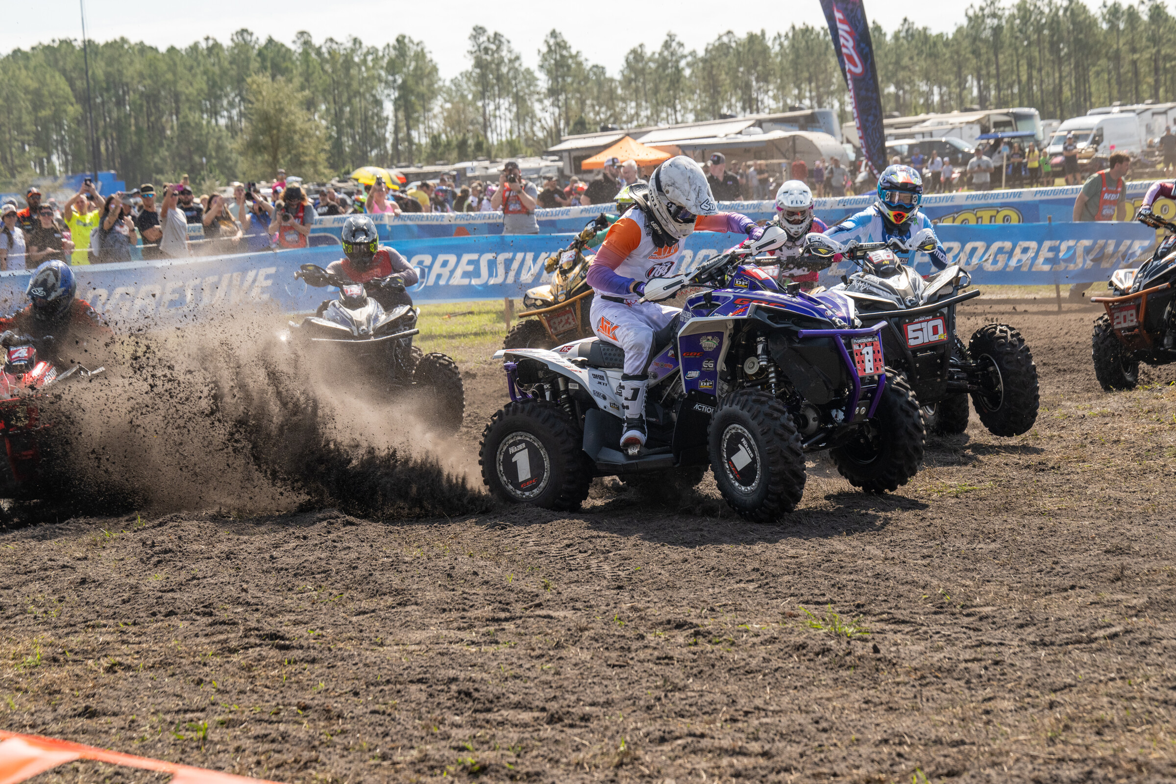 Frazier looking to get out front early at the Wild Boar GNCC.