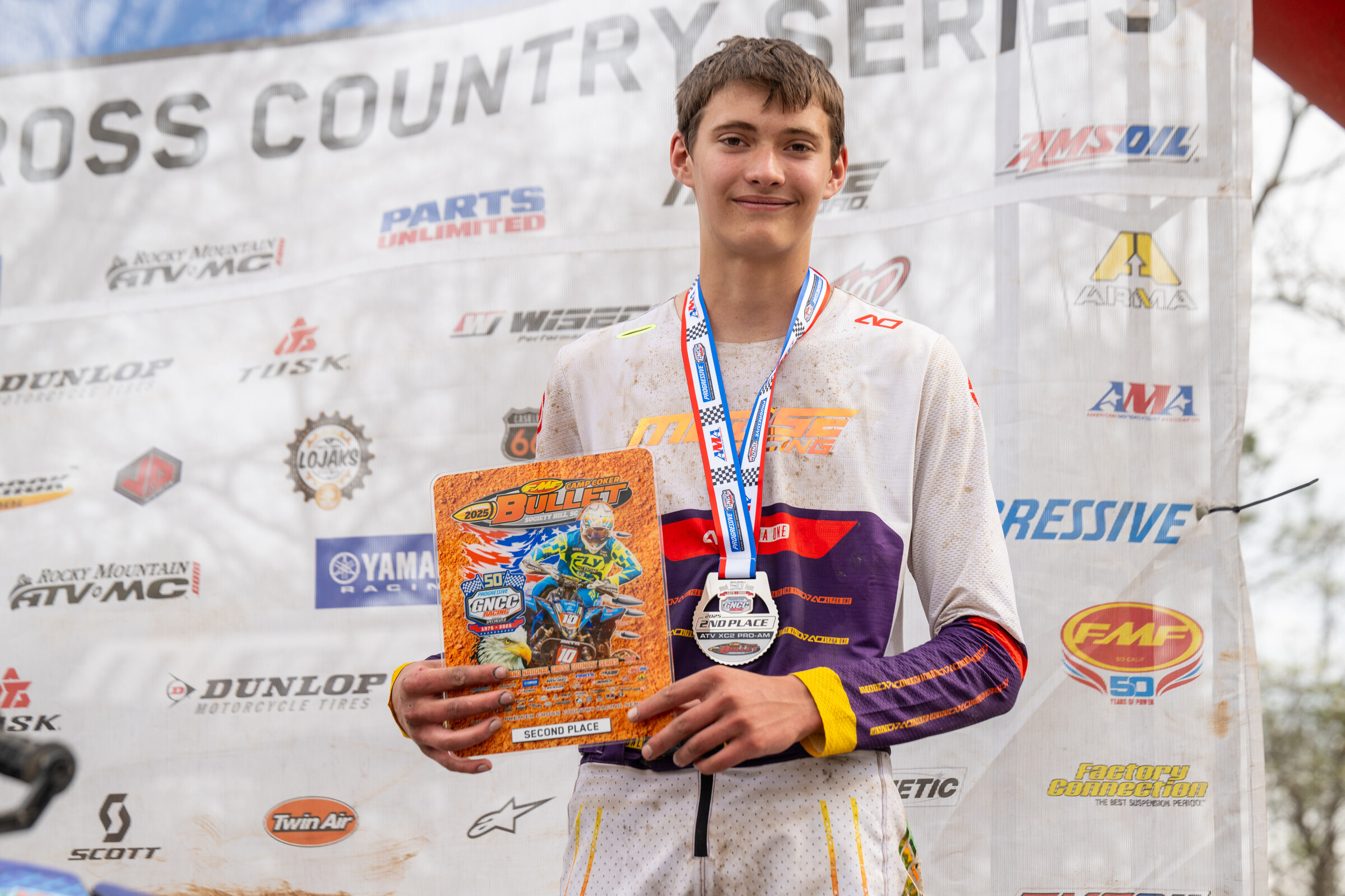 His best finish coming at the FMF Camp Coker Bullet GNCC, where he came through second. 