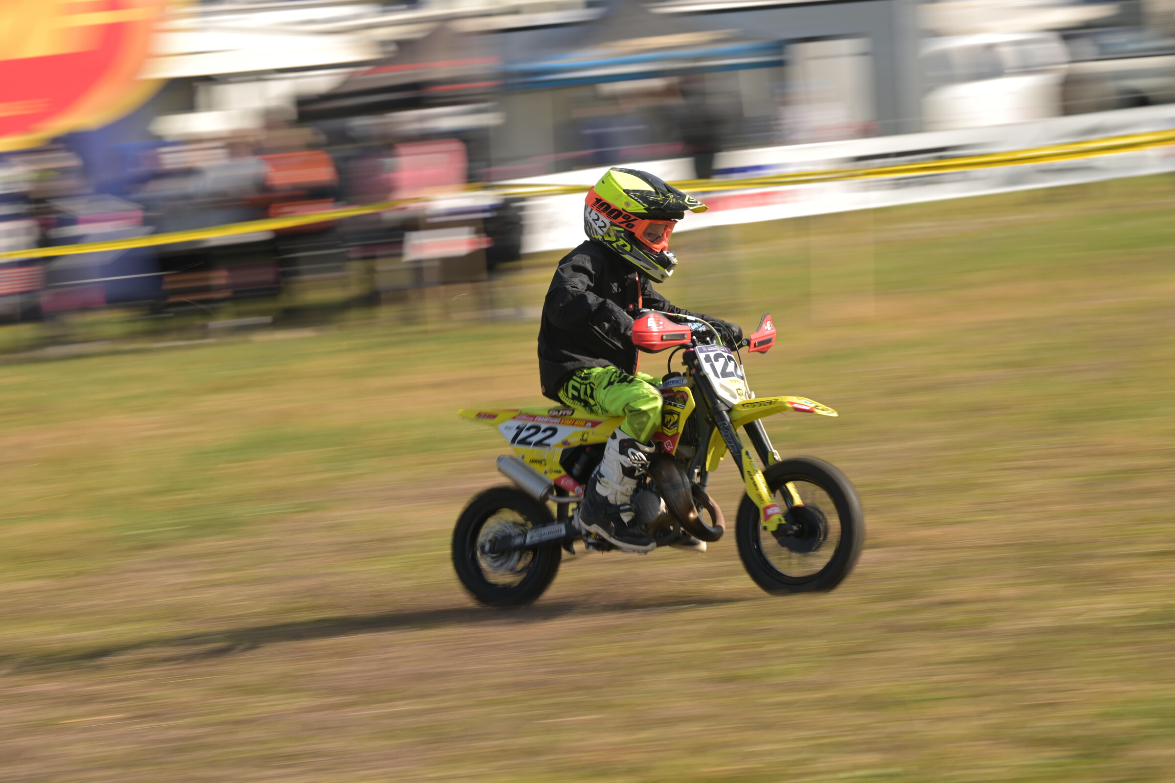 Kane Morrison had a battle on his hands, but would come out to take the Micro Bike Overall win.