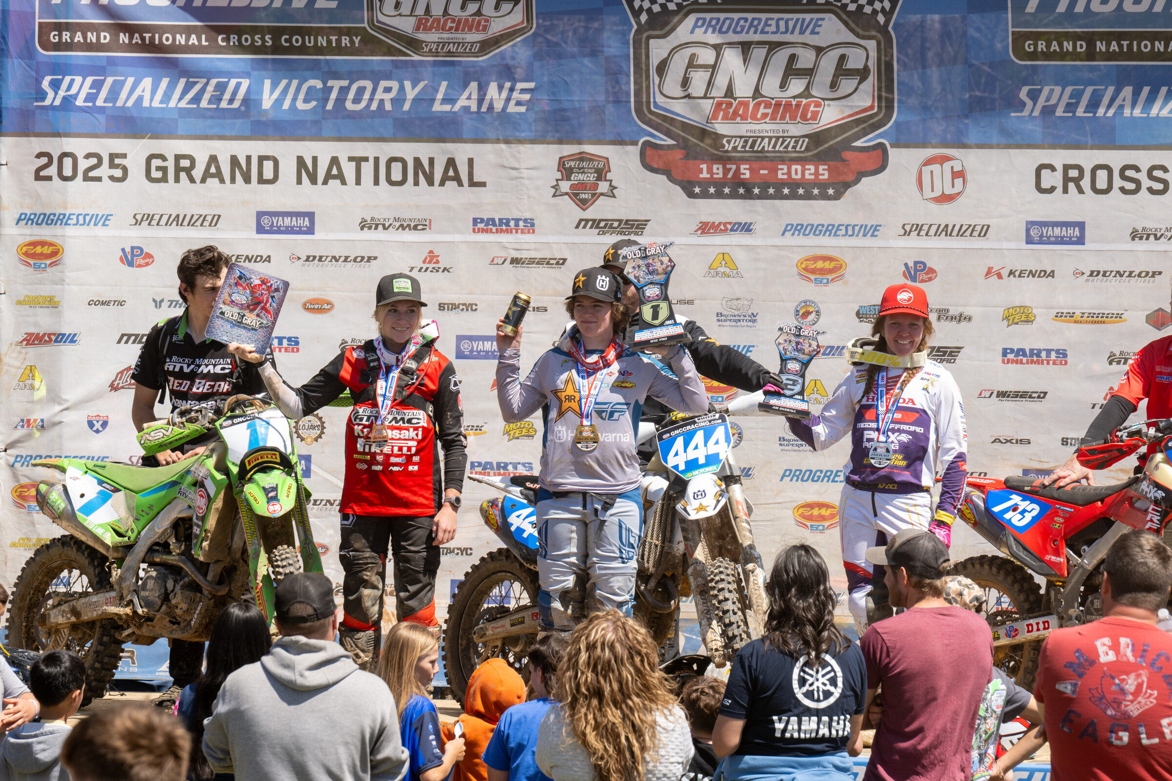 Korie Steede (center), Tayla Jones (right) and Rachael Archer (left) rounded out the top three WXC finishers on Sunday.