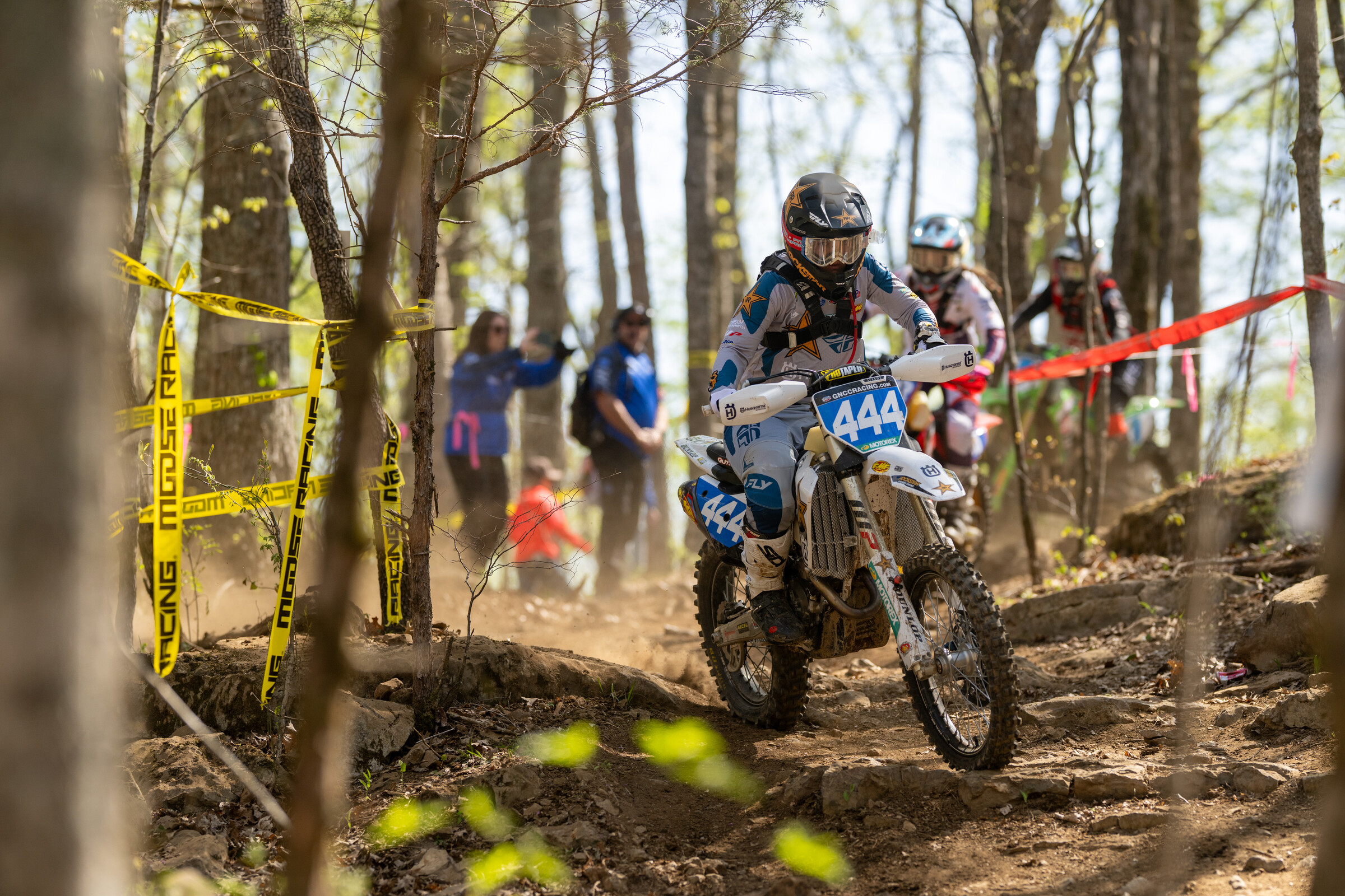 Steede battling her way through the Tennessee trails.