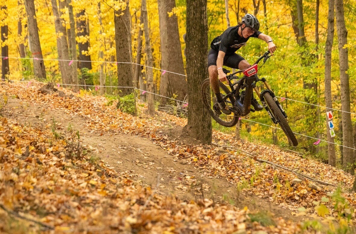 Cody at the Ironman GNCC last season, styling through the woods.