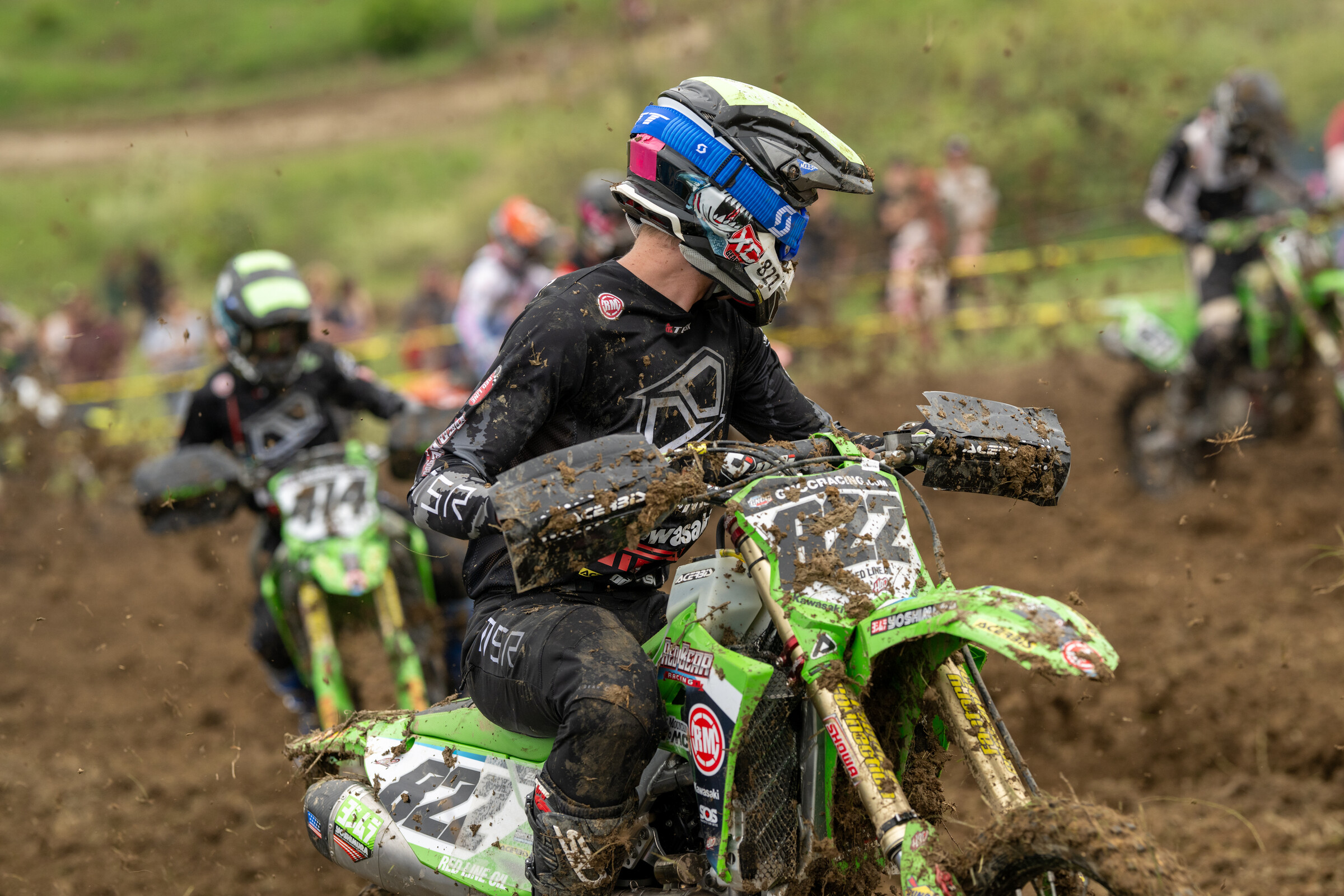 The Rocky Mountain Red Bear Kawasaki team had an overall good day in Ohio.