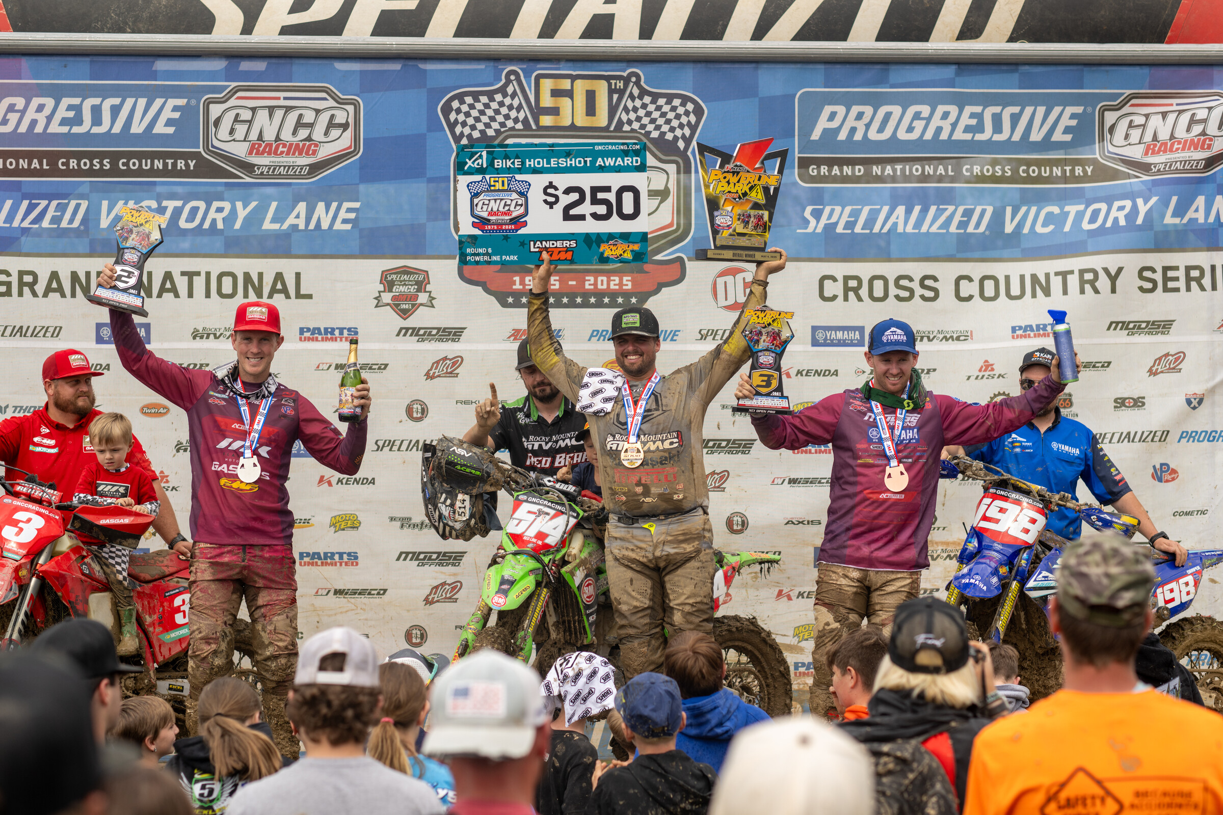 Rocky Mountain Red Bear Kawasaki Conquers the Mud at Powerline Park