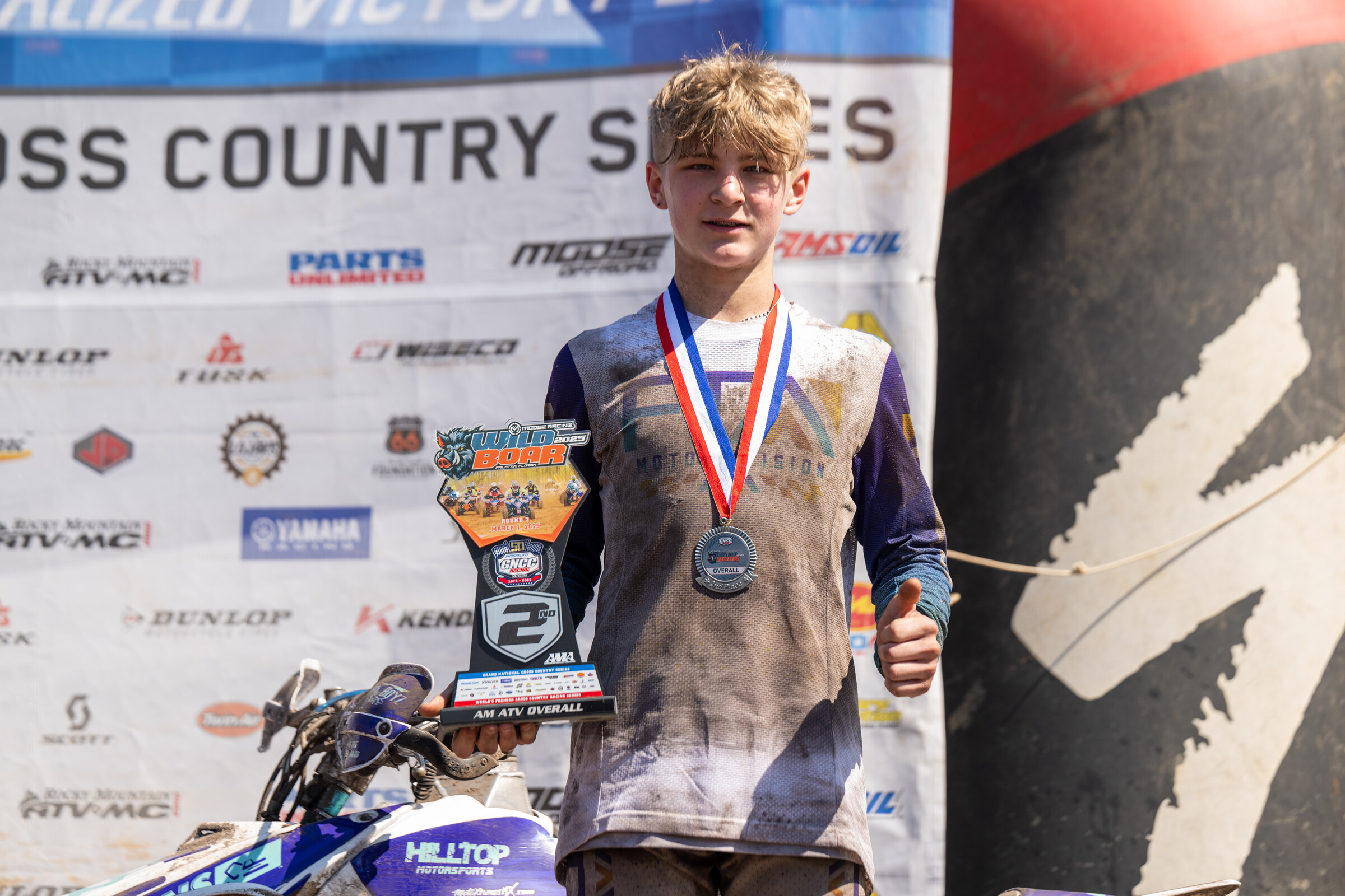 Noah has also found himself on top of the morning overall podium two times.