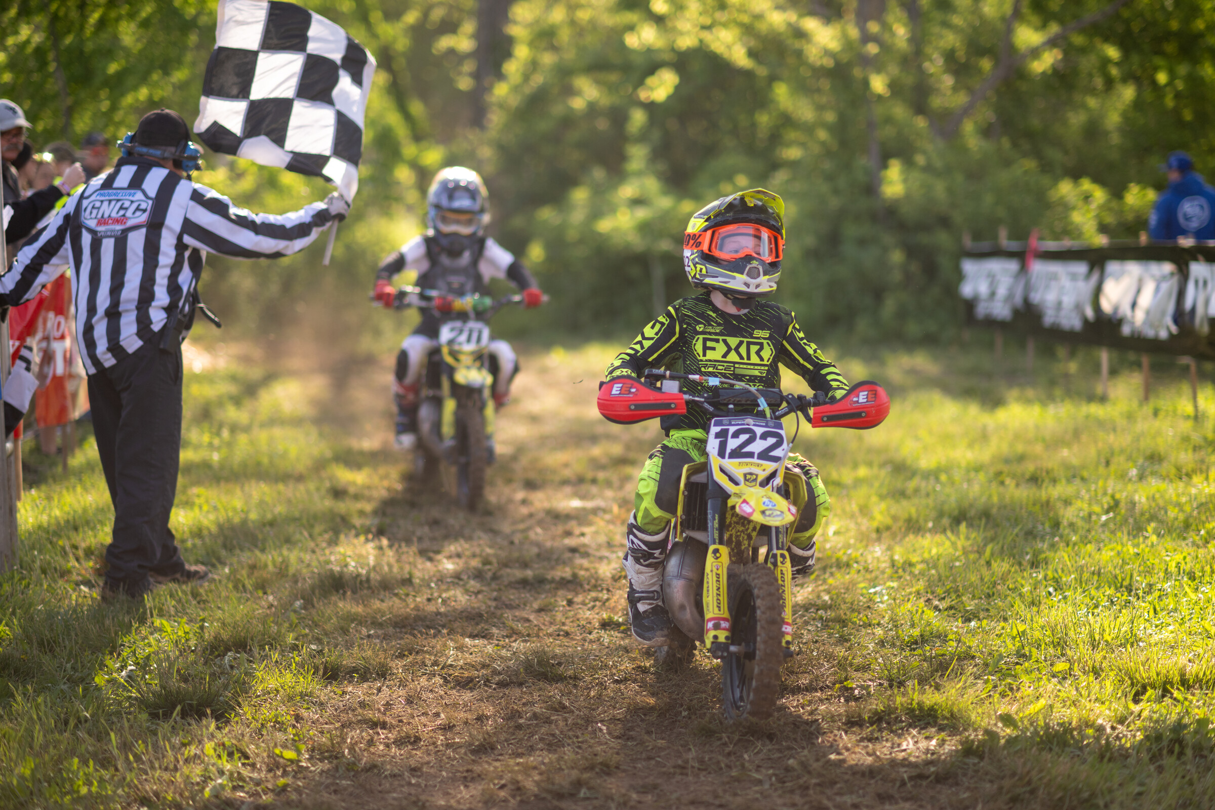 Kane Morrison battled through to take the Micro Bike overall win on Saturday.