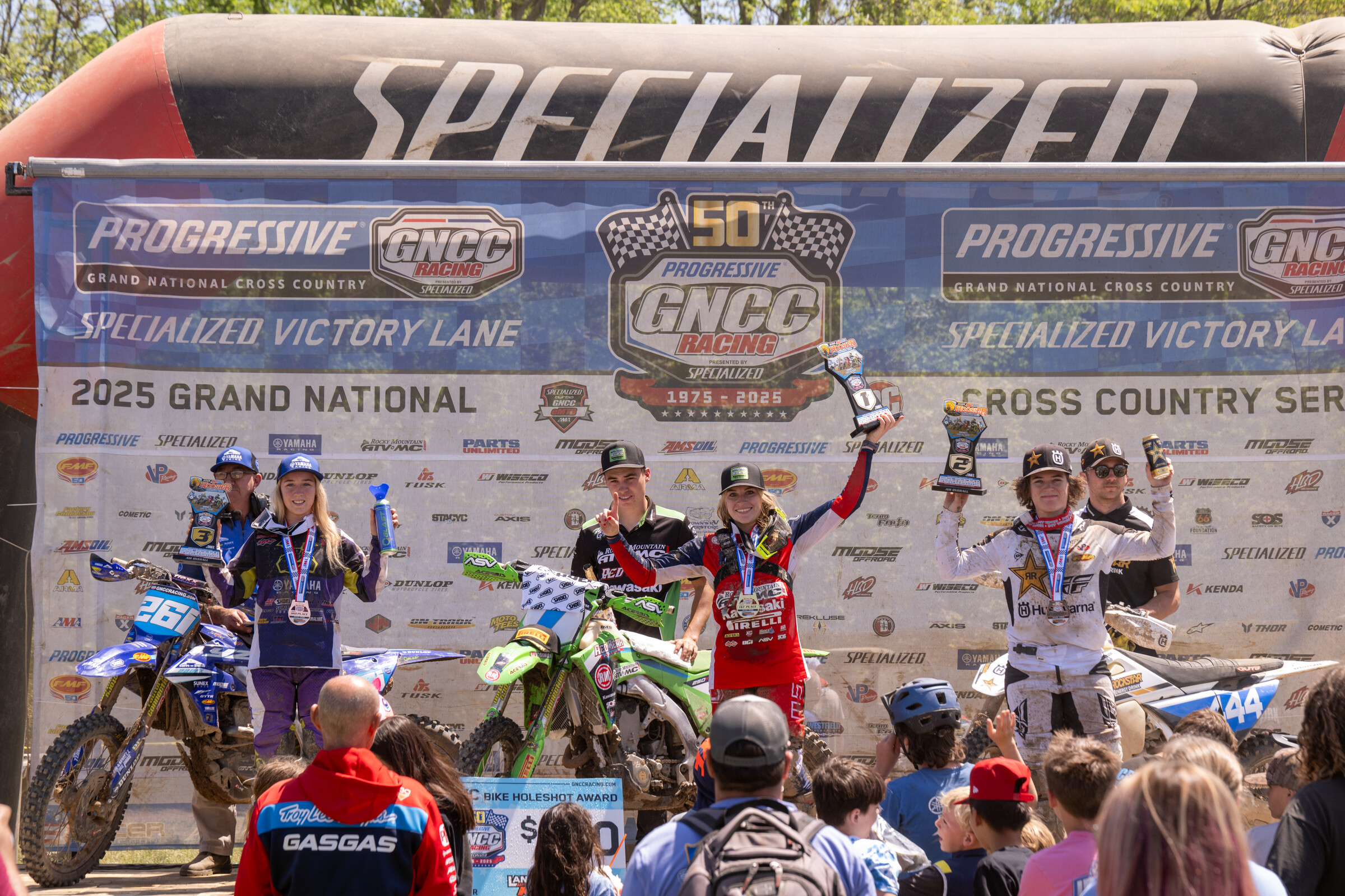 Rachael Archer (center) took the WXC class win. Korie Steede (right) and Danielle McDonald (left) rounded out the top three WXC finishers.