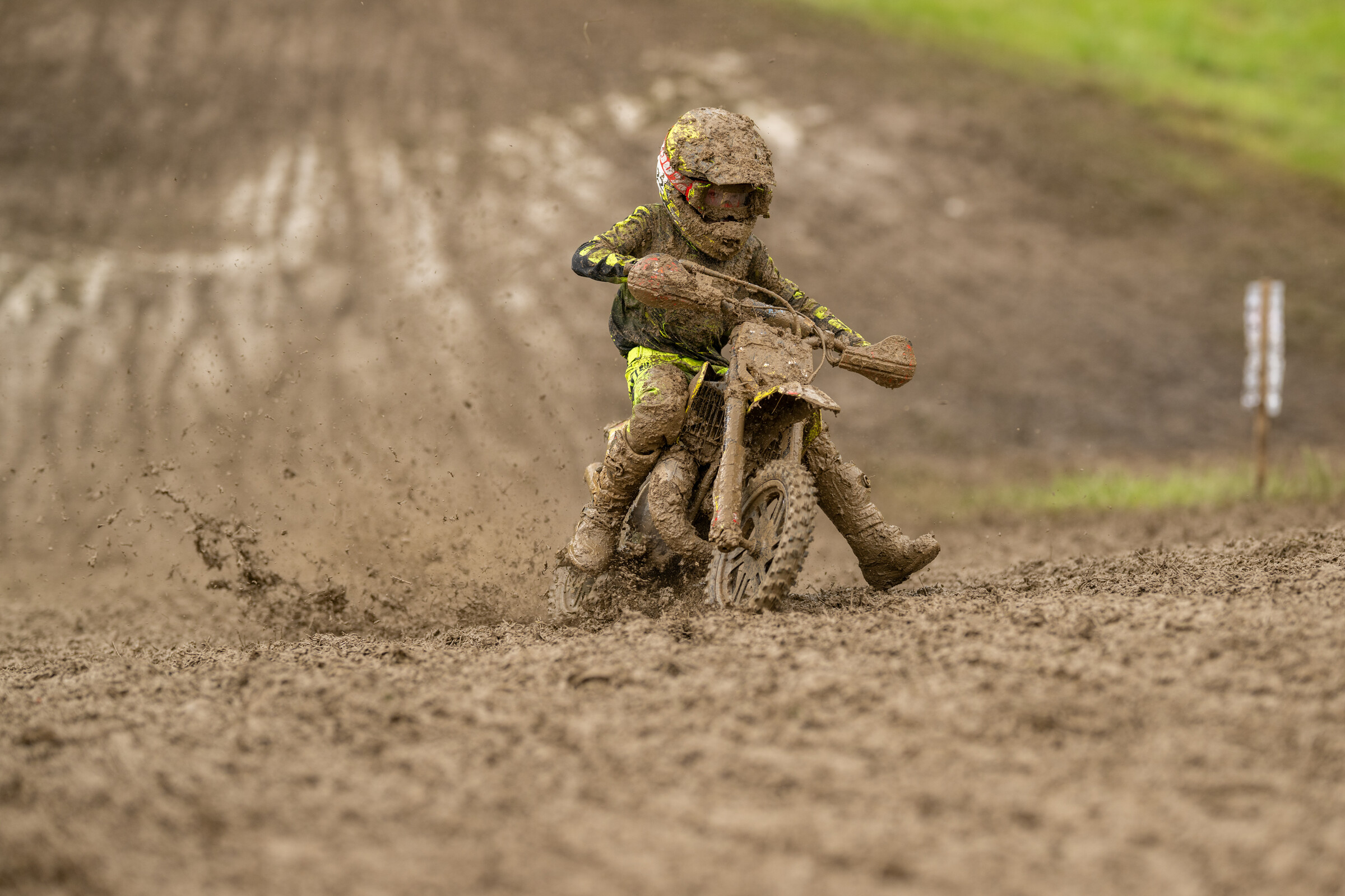 Kane Morrison battled back to take the Micro Bike overall win.