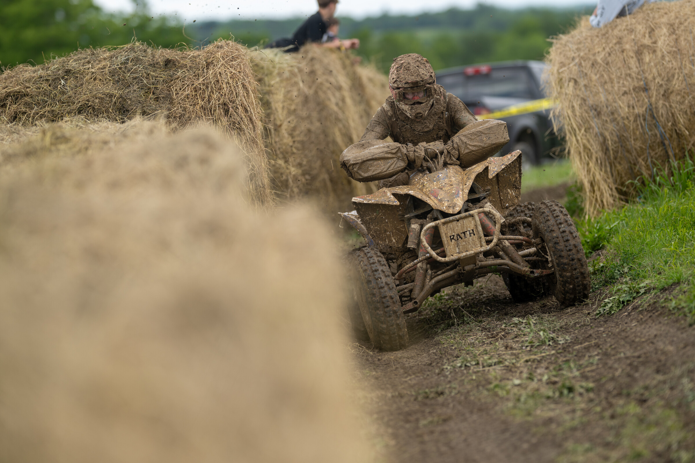 Hunter Hart battled through the conditions to take his second overall win of the season.