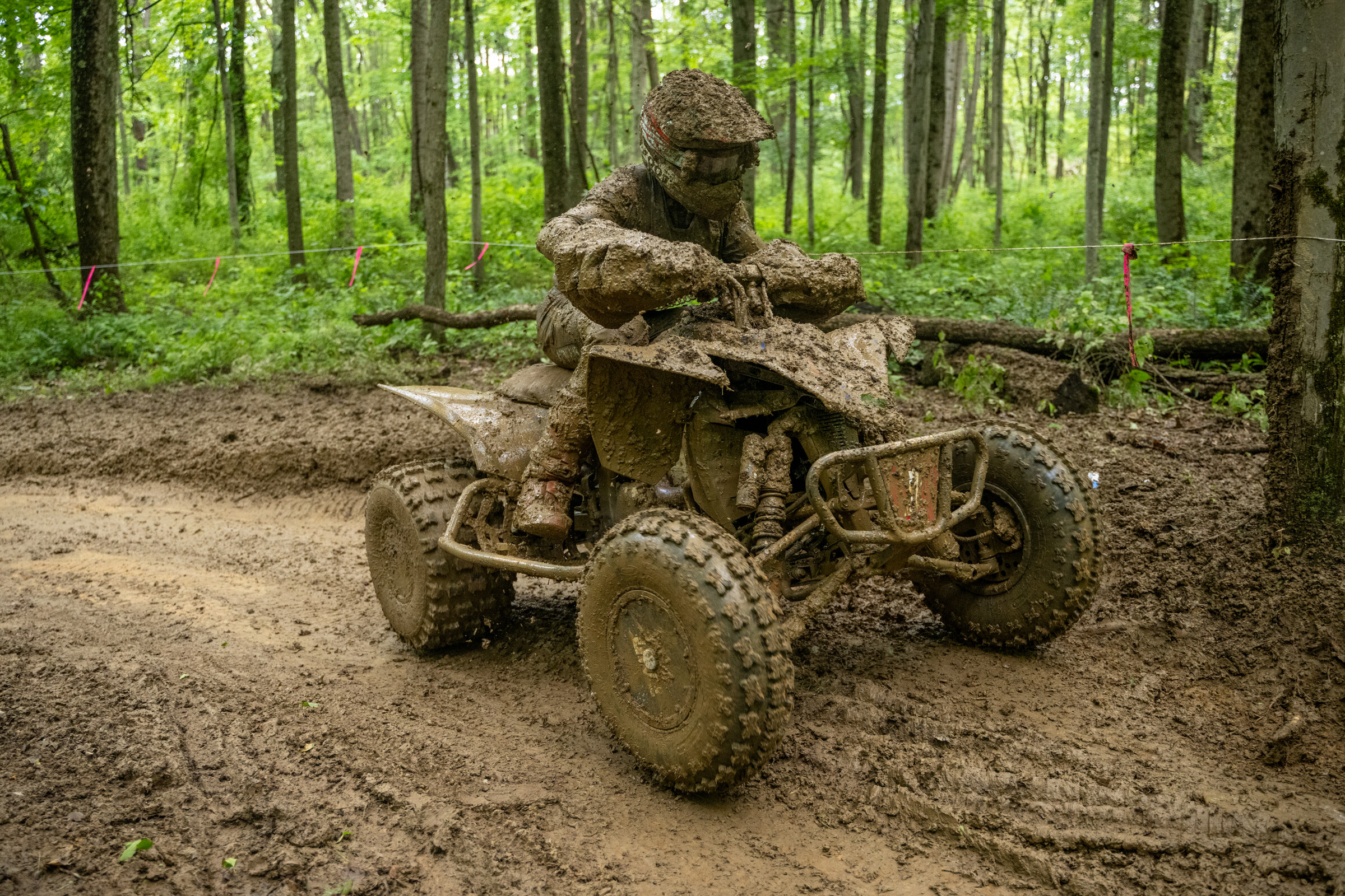 Brycen Neal continued to push himself throughout the race, earning third overall on the day.